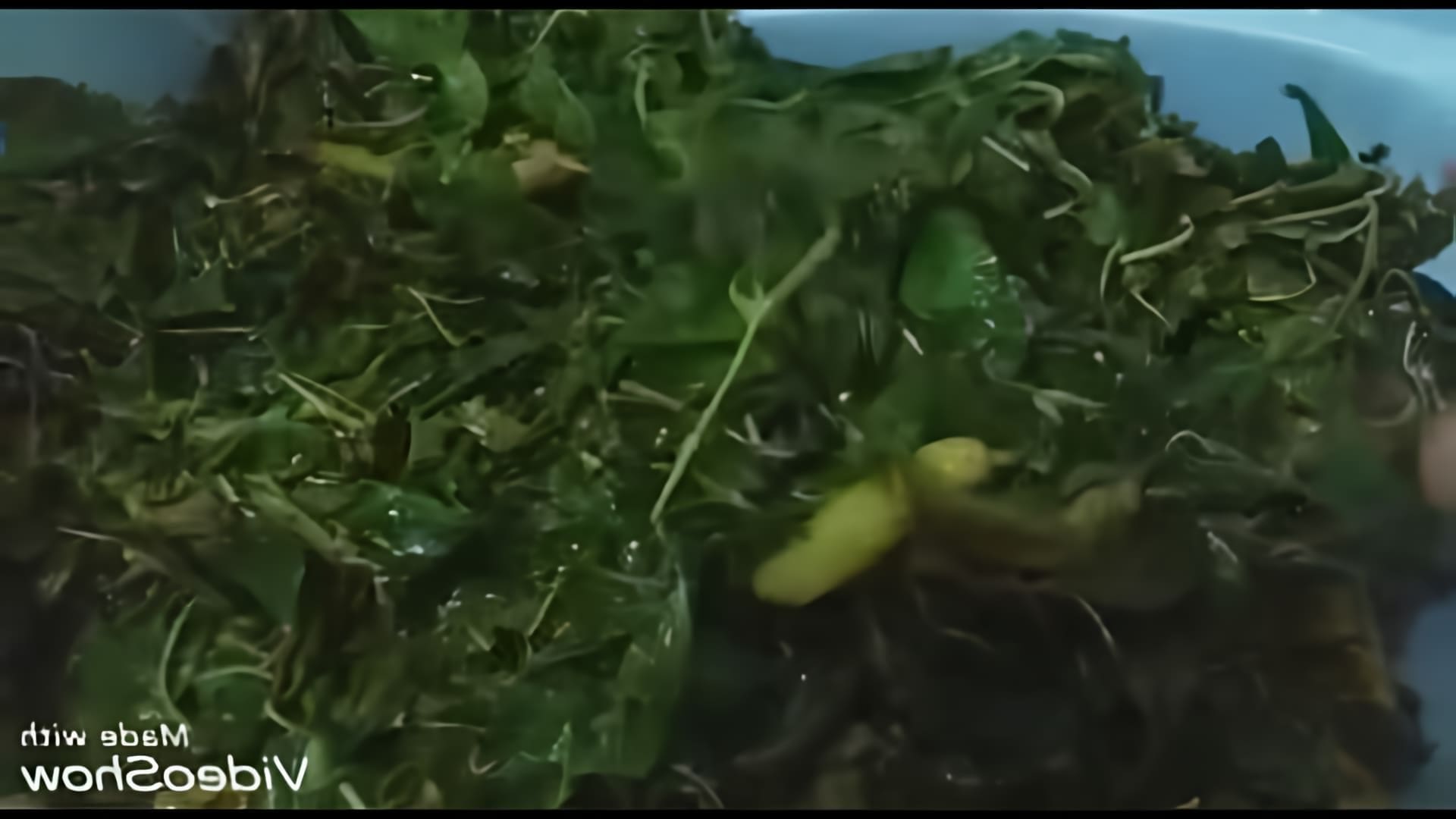 В этом видео автор показывает процесс заготовки листьев перца на зиму