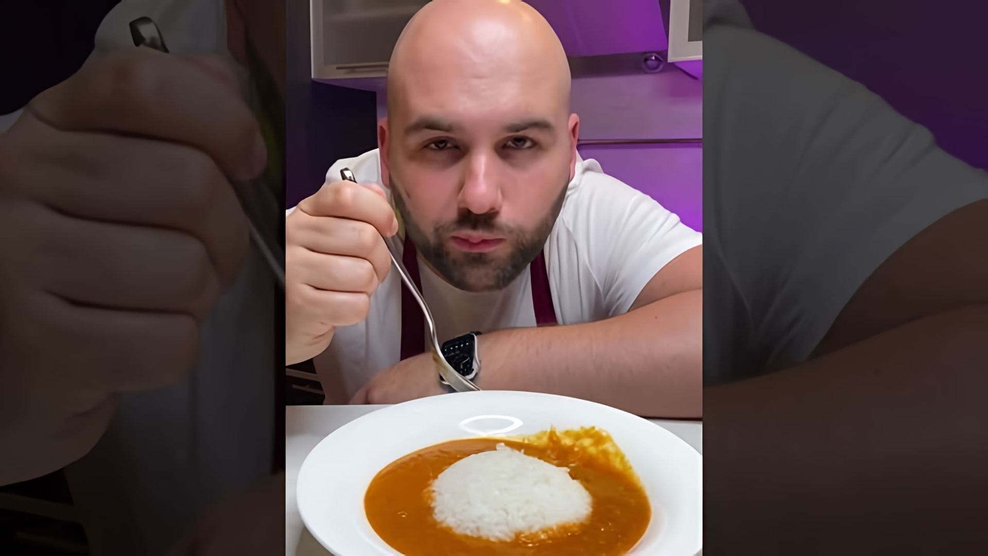 В этом видео демонстрируется простой и быстрый способ приготовления не острого соуса карри