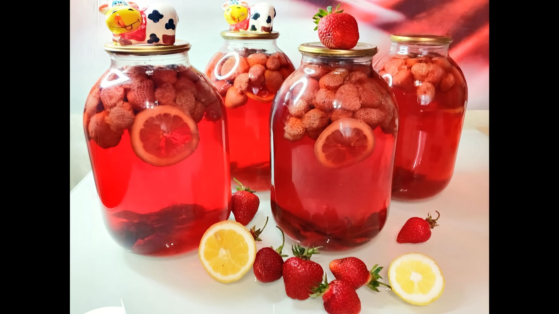 Компот из клубники замороженной и мяты