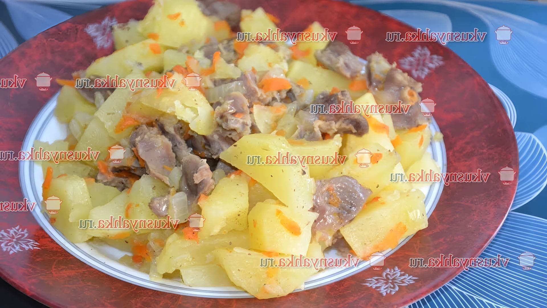 Куриные желудки в мультиварке рецепт
