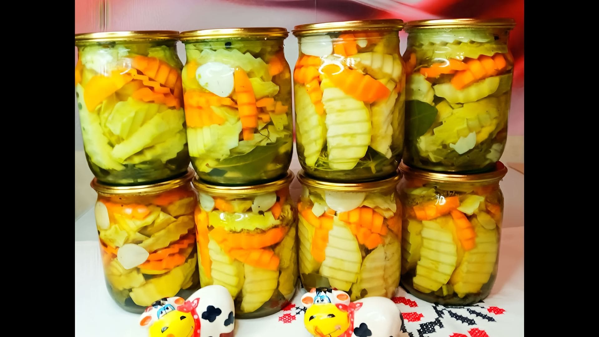 Маринованные кабачки на зиму в банках хрустящие без стерилизации
