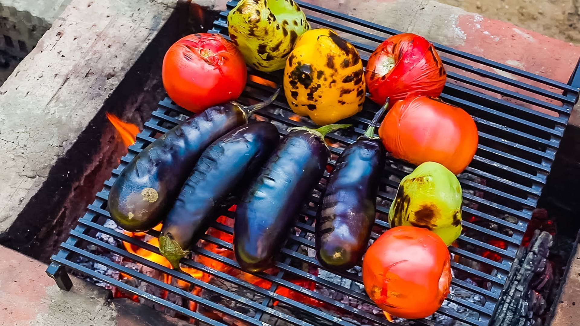 Салат из овощей на мангале рецепт