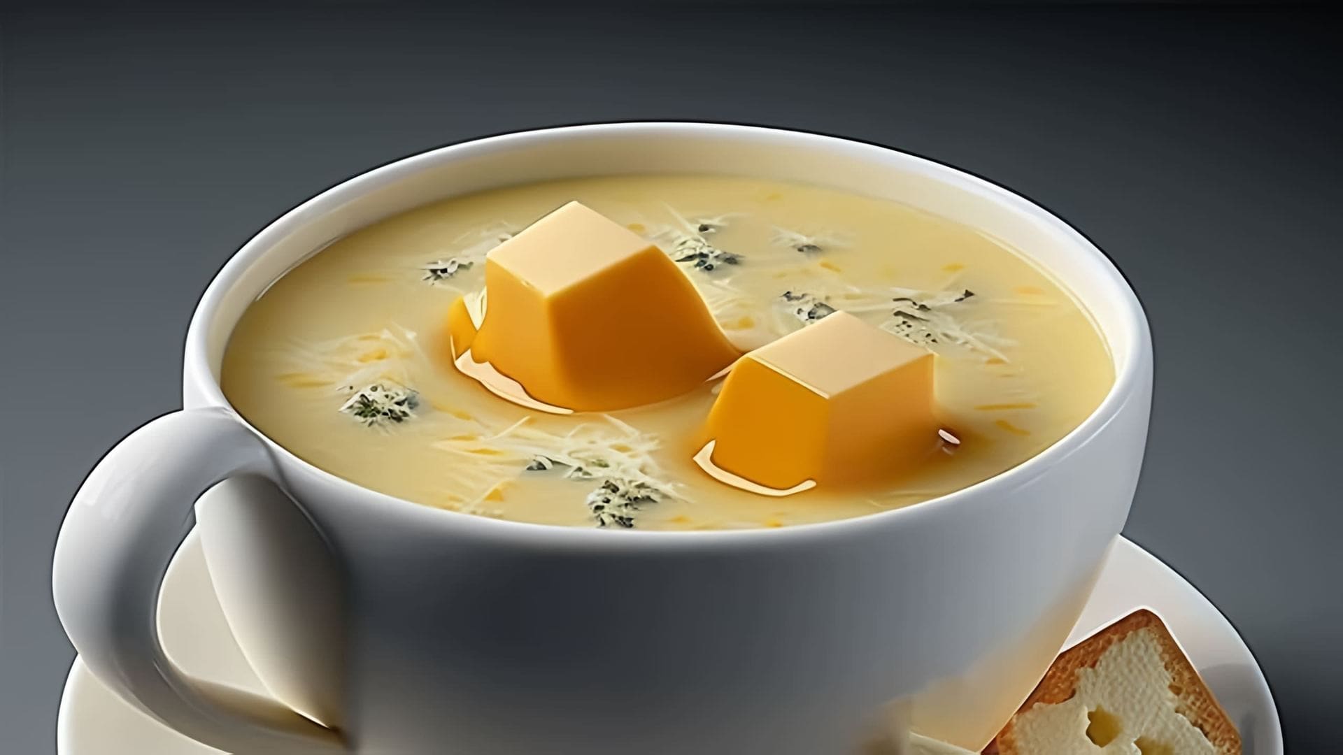 В этом видео демонстрируется простой рецепт сырного супа, который можно приготовить из настоящего сыра