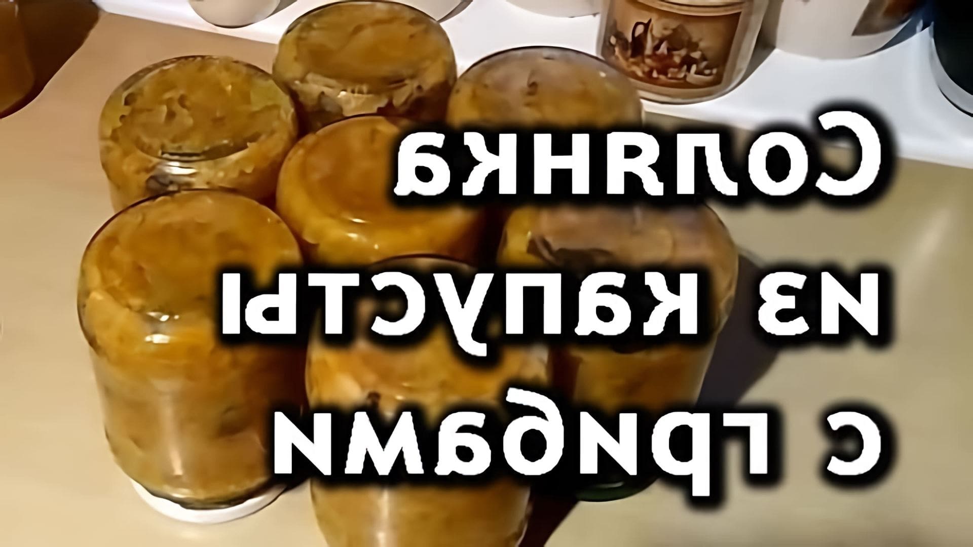 Видео рецепт солянки, русского рагу из капусты, лука, моркови, грибов и маринованных огурцов