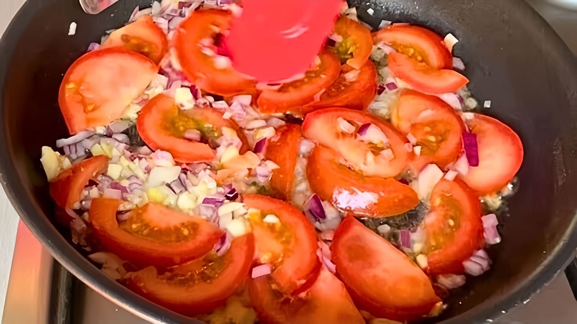В этом видео Виктория показывает, как приготовить омлет с помидорами