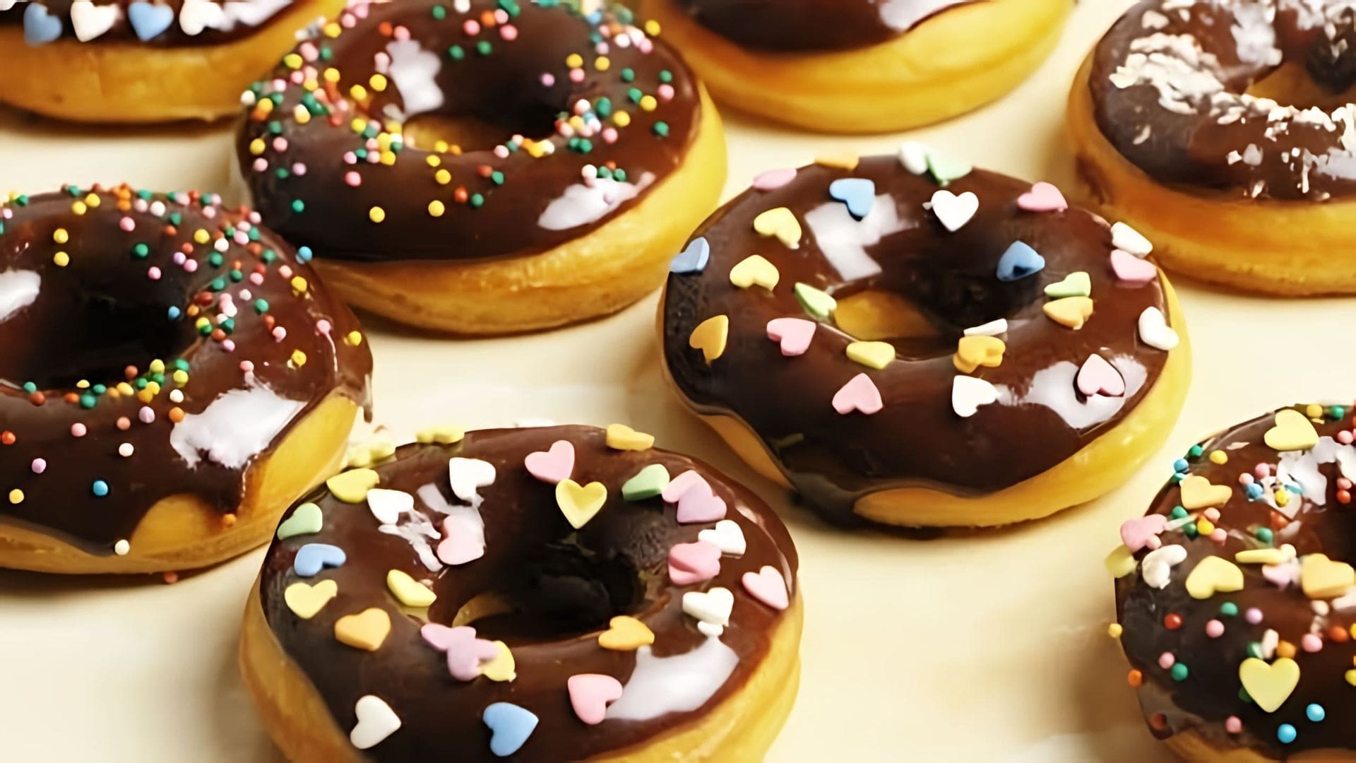 Видео рецепт приготовления шоколадных пончиков с глазурью