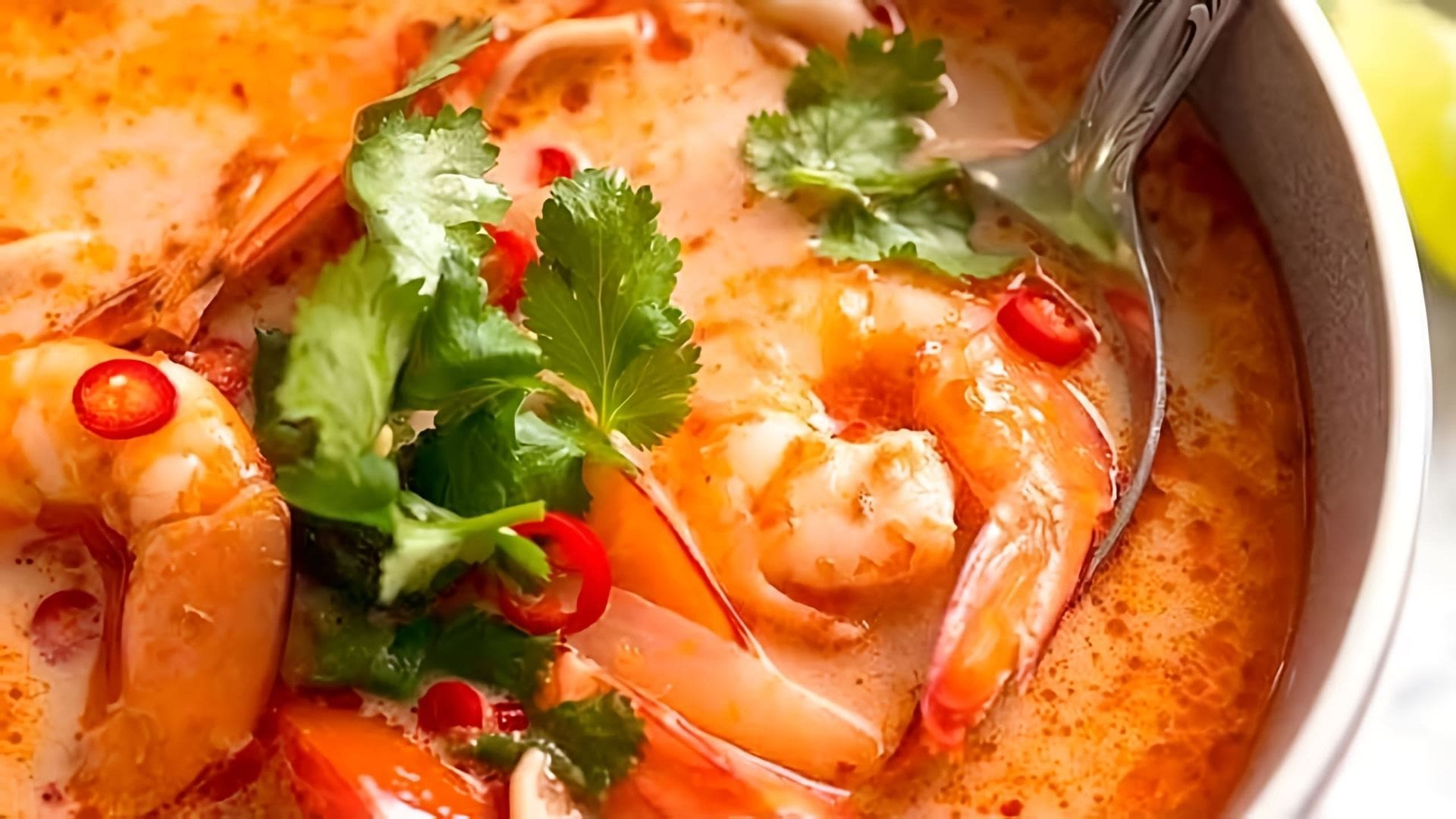 Видео рецепт том-ям-супа из Таиланда, который легко приготовить дома всего за 15 минут