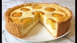 Невероятно Вкусный ТВОРОЖНЫЙ ПИРОГ С ПЕРСИКАМИ Просто Быстро и ...