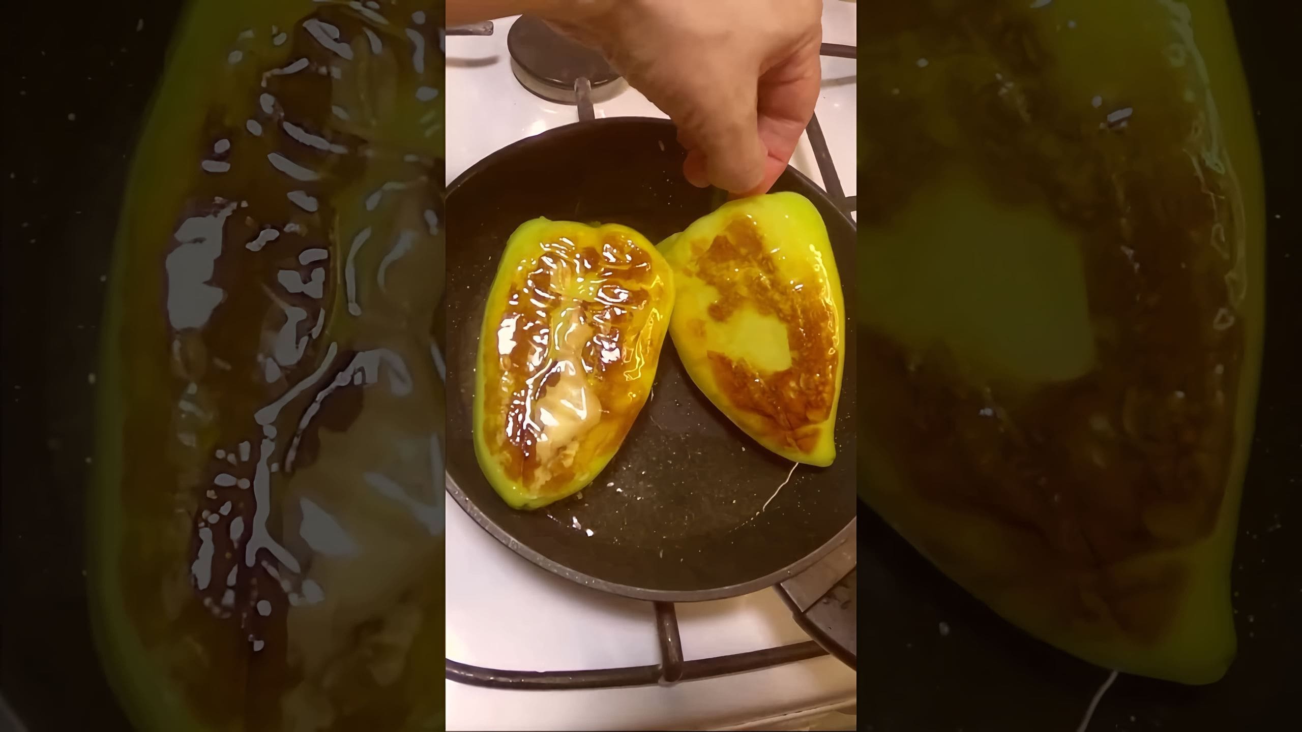 Перец жареный на зиму с чесноком