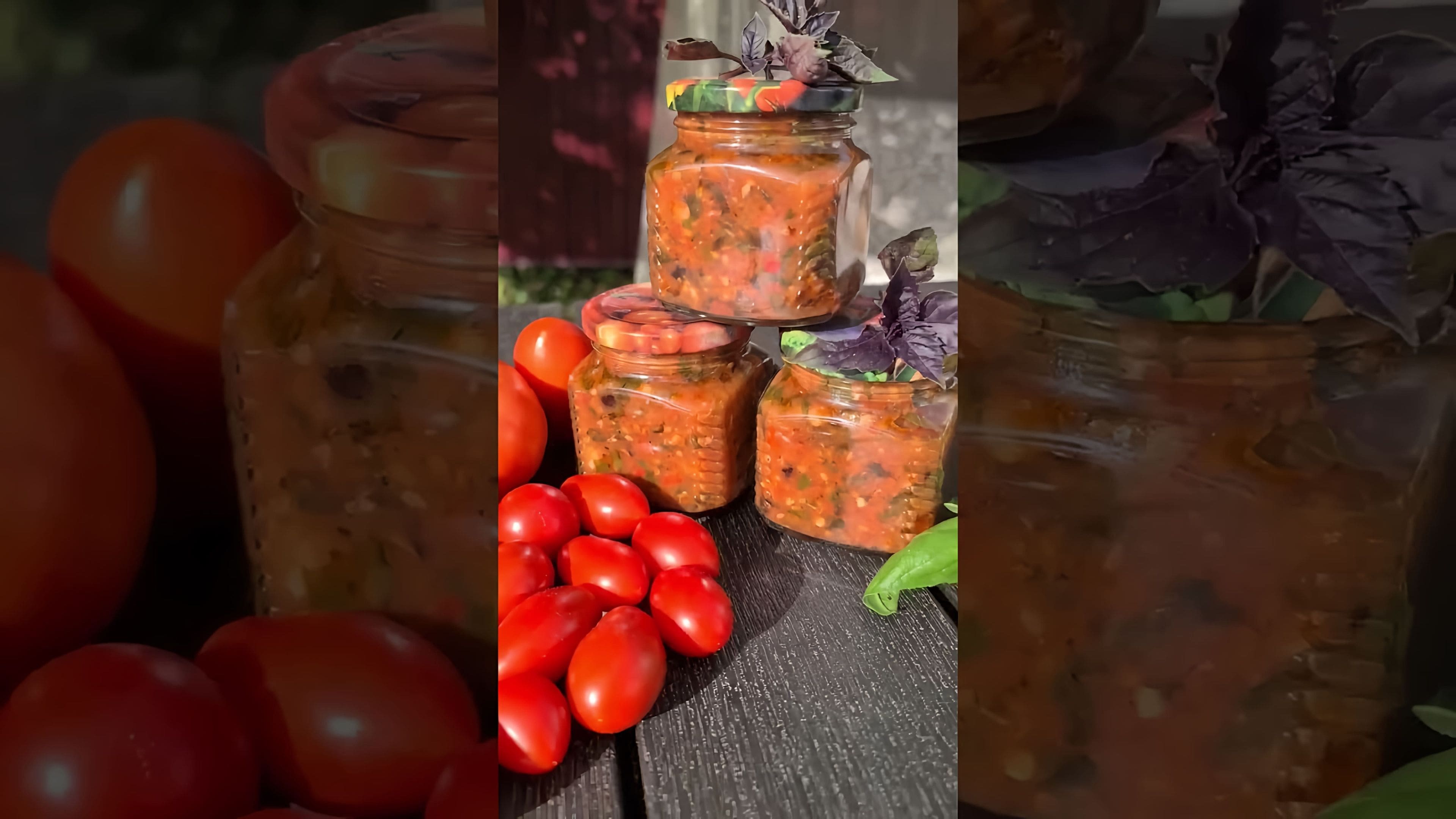 Соус на зиму с базиликом и помидорами и чесноком рецепт