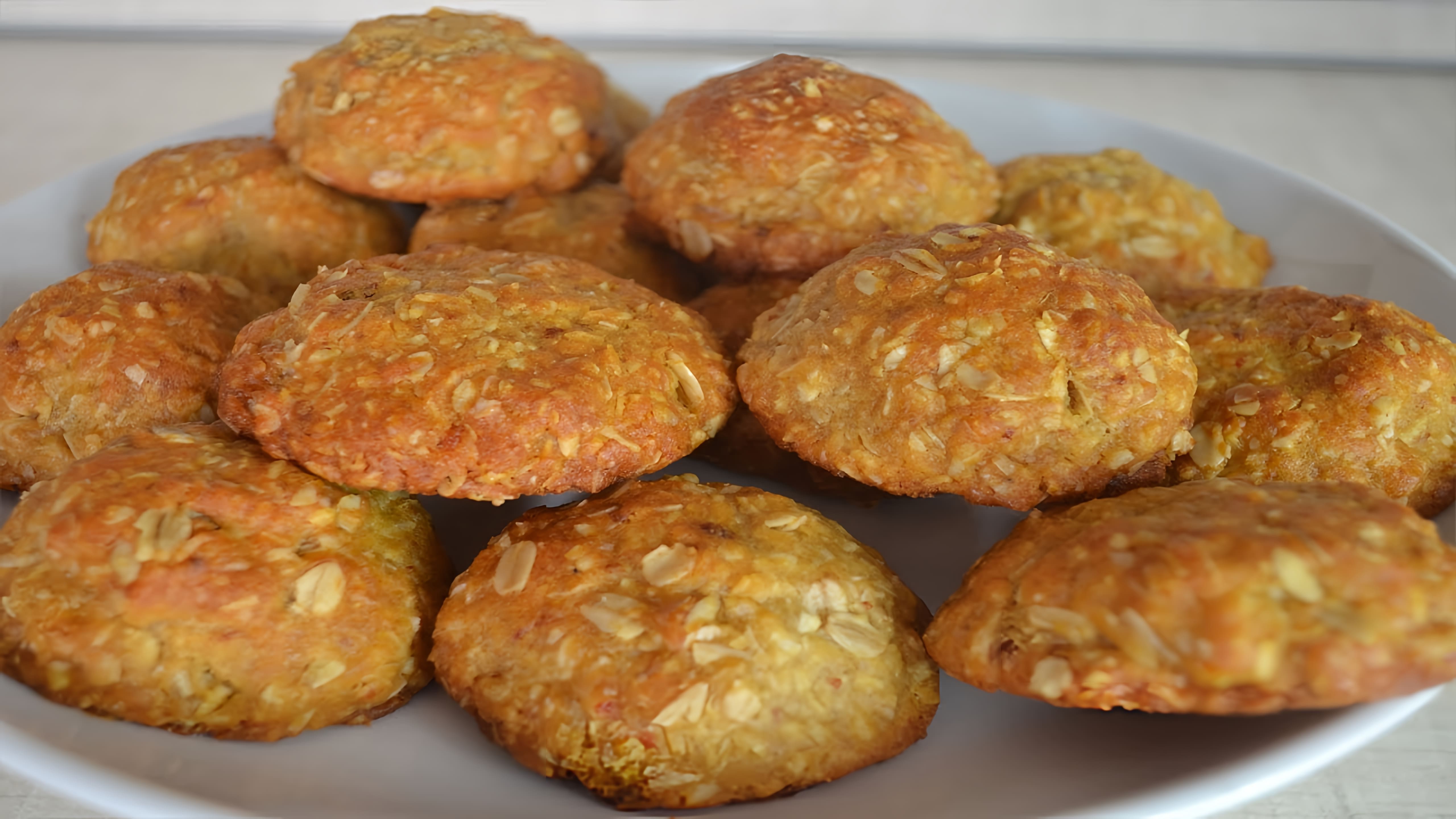 В этом видео демонстрируется рецепт приготовления вкусного и полезного овсяного печенья с кокосом