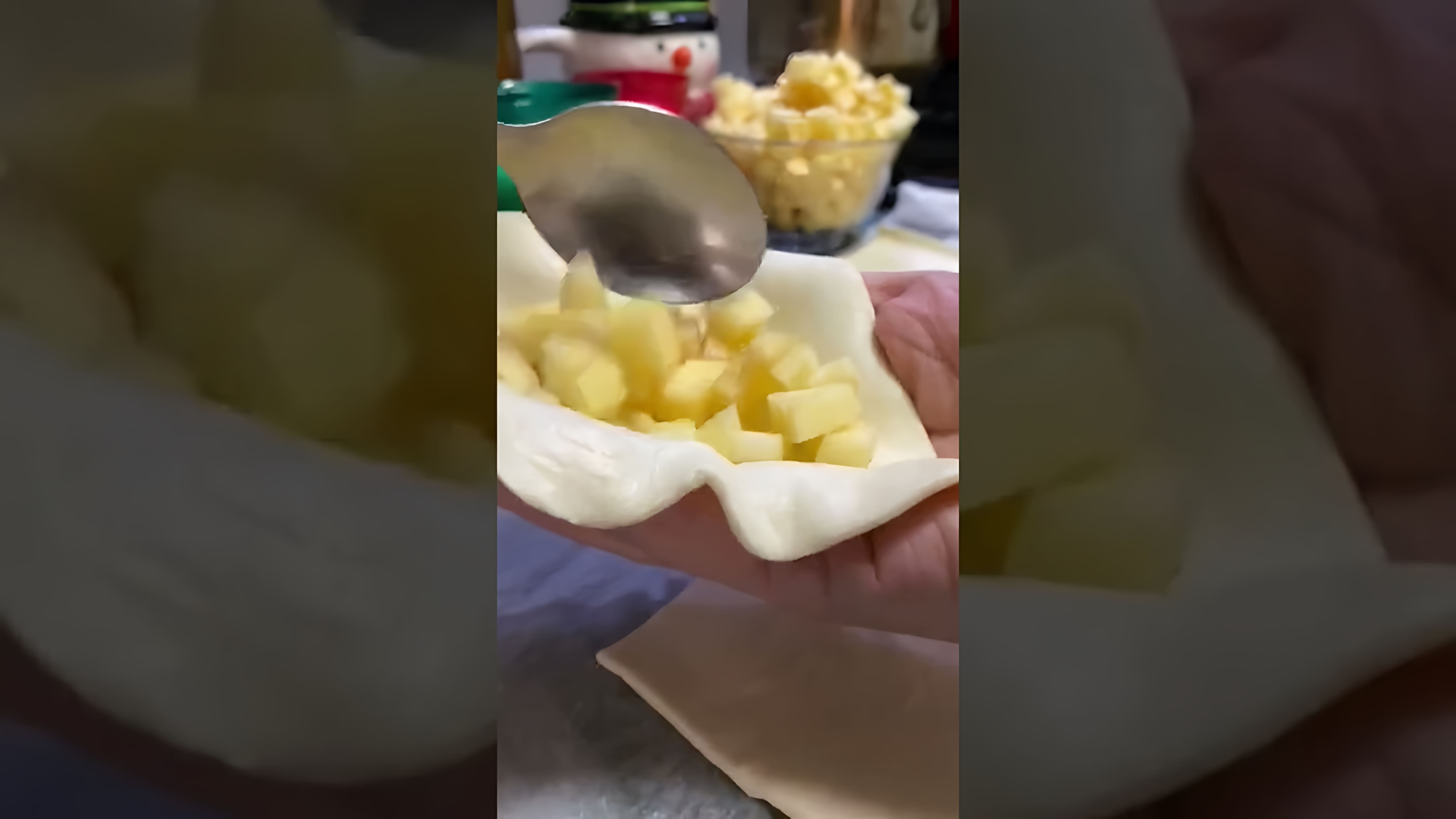 В этом видео-ролике вы увидите, как приготовить вкусные пирожки с яблоками всего за 15 минут