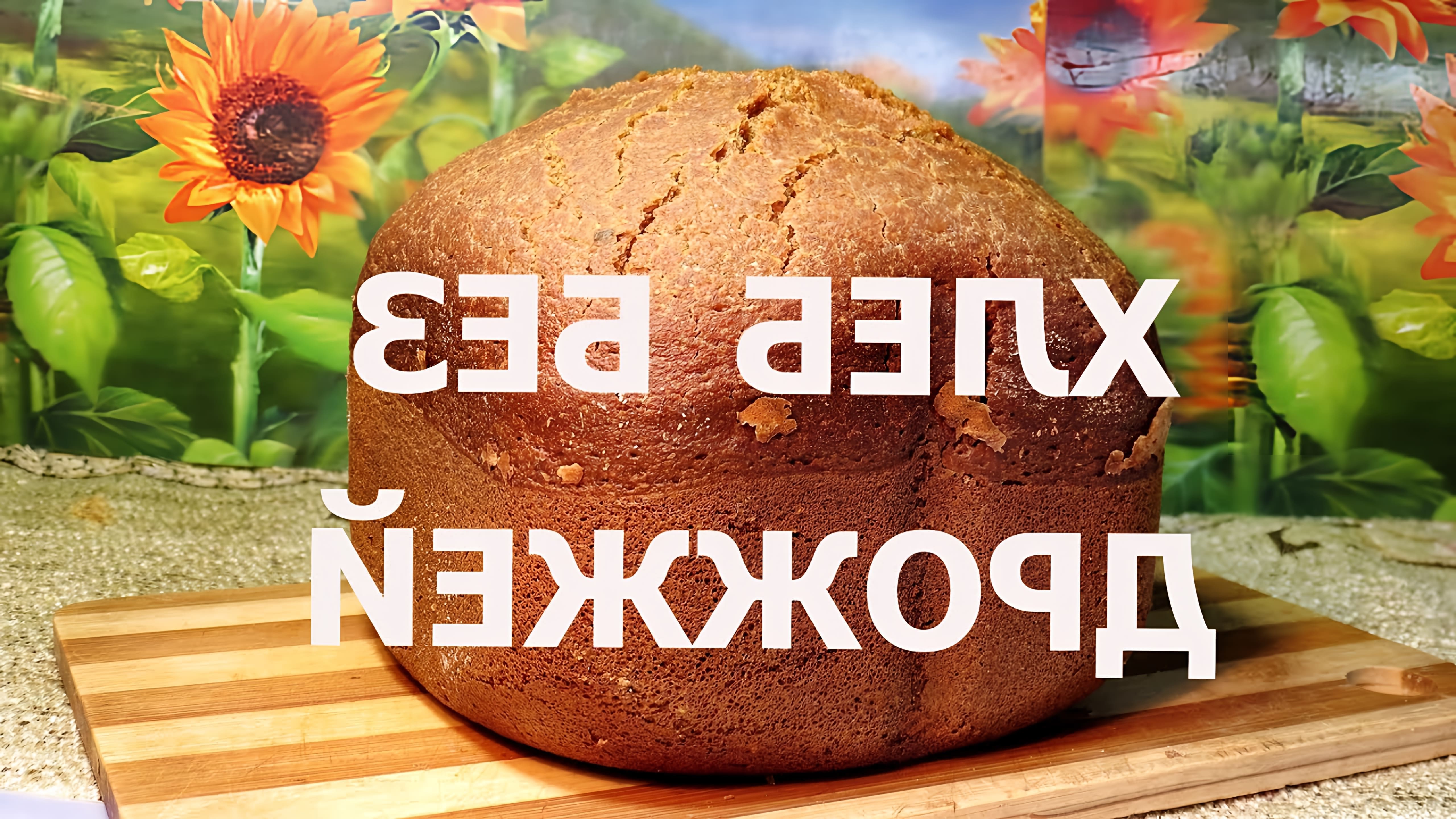 В этом видео показано, как приготовить черный хлеб без дрожжей в хлебопечке