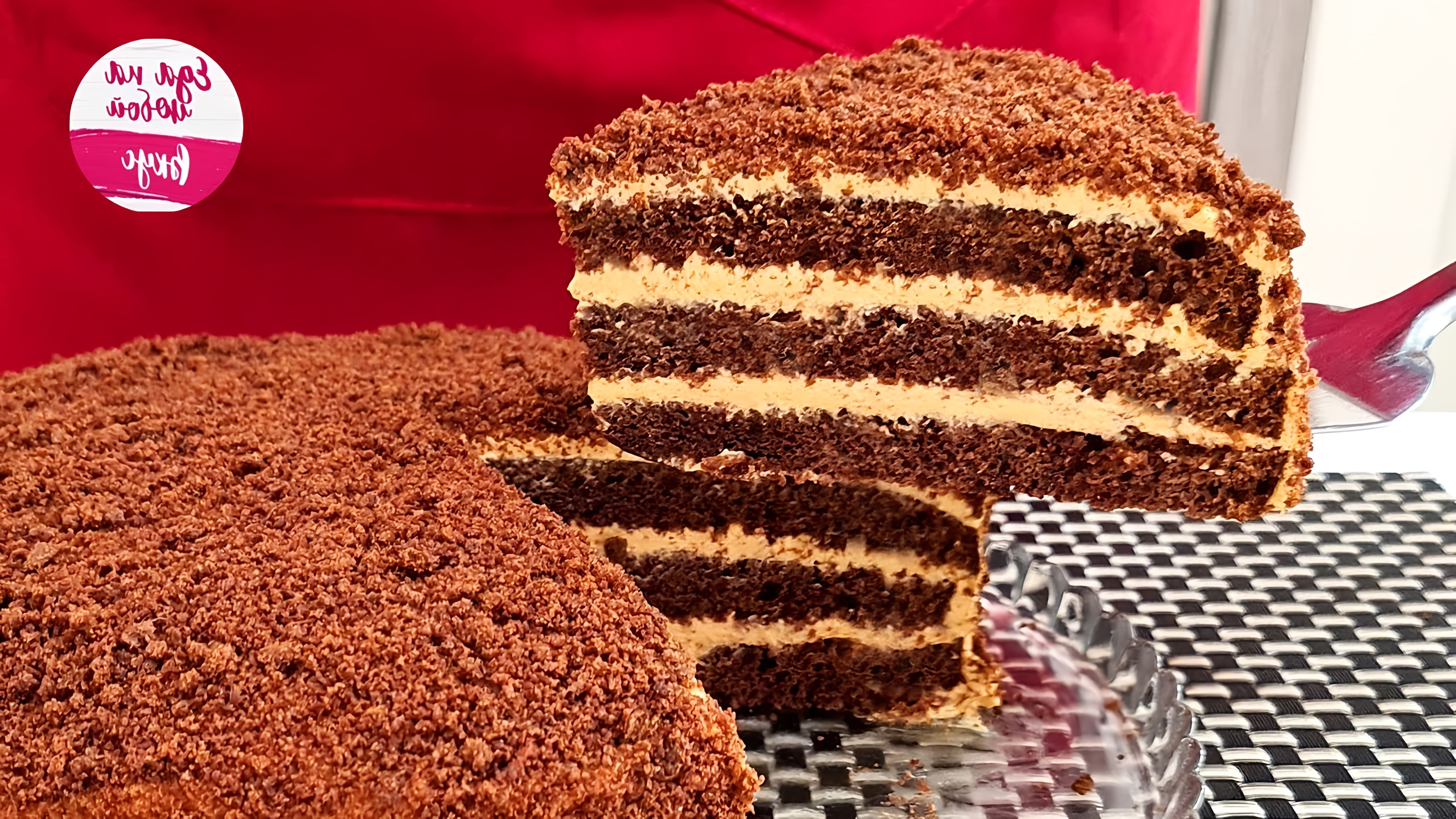 В этом видео демонстрируется рецепт шоколадного торта на кефире
