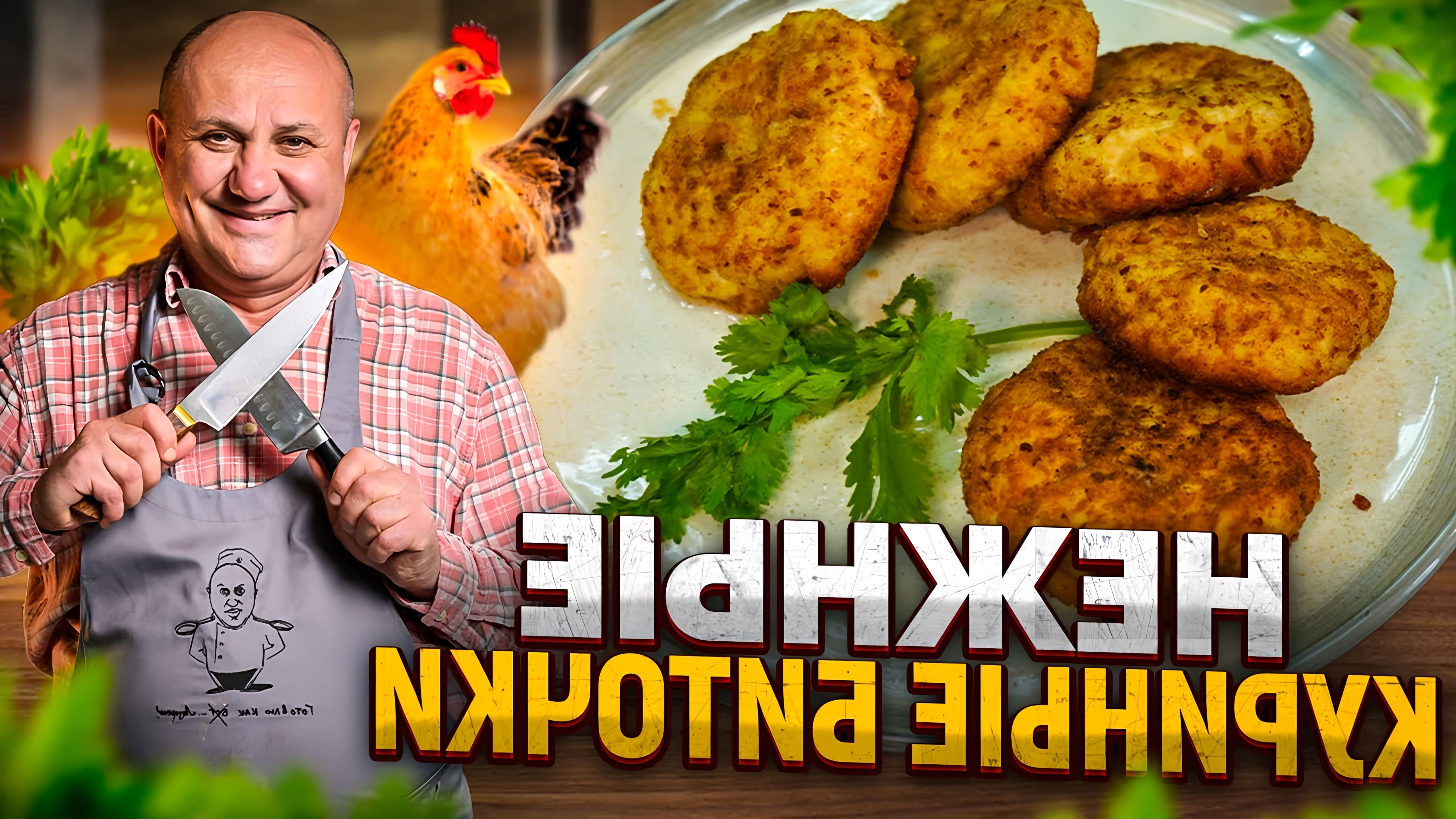 В этом видео шеф-повар показывает, как приготовить нежнейшие куриные биточки с секретом сочности
