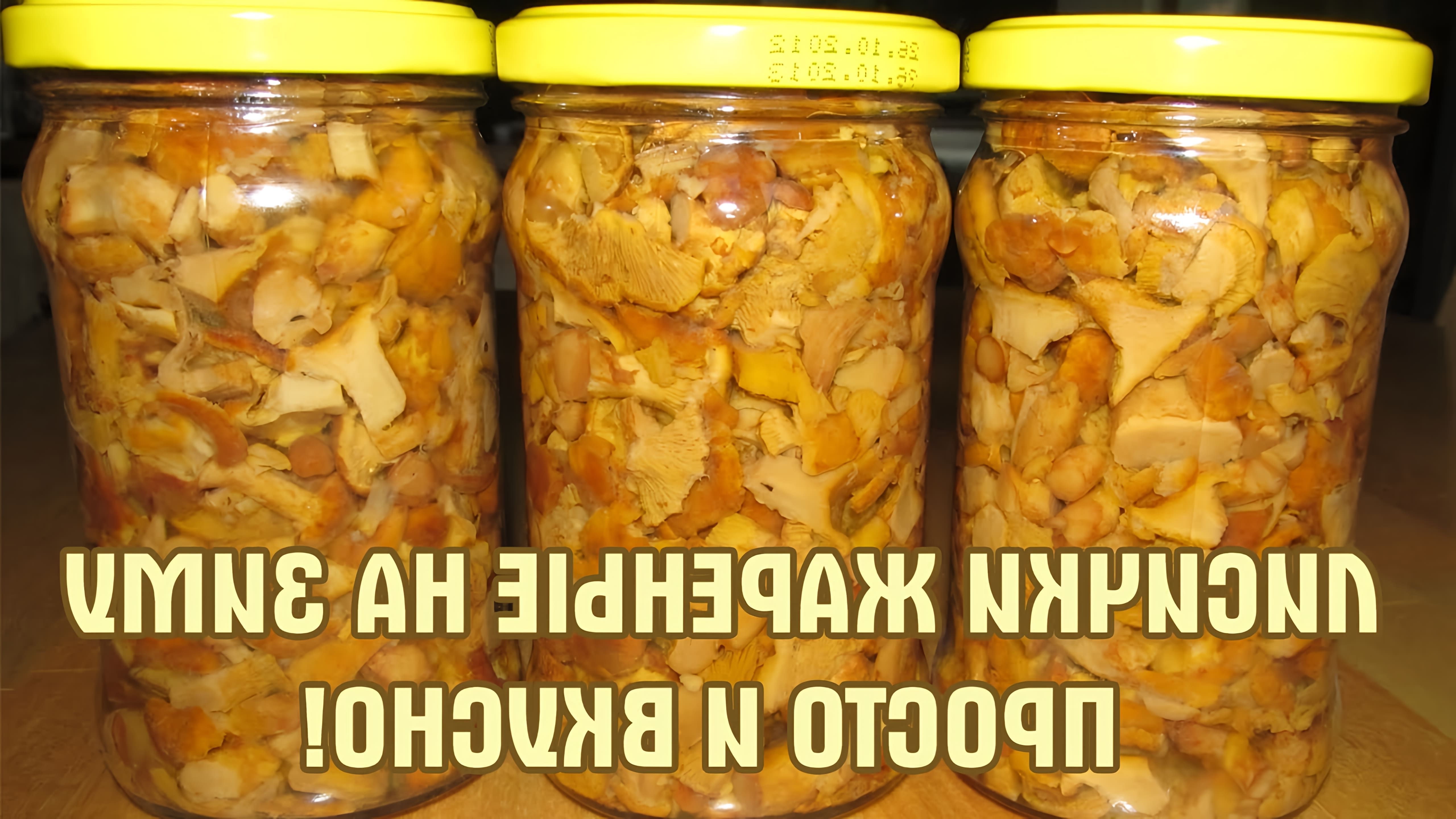 Лисички консервированные на зиму - простой и вкусный рецепт