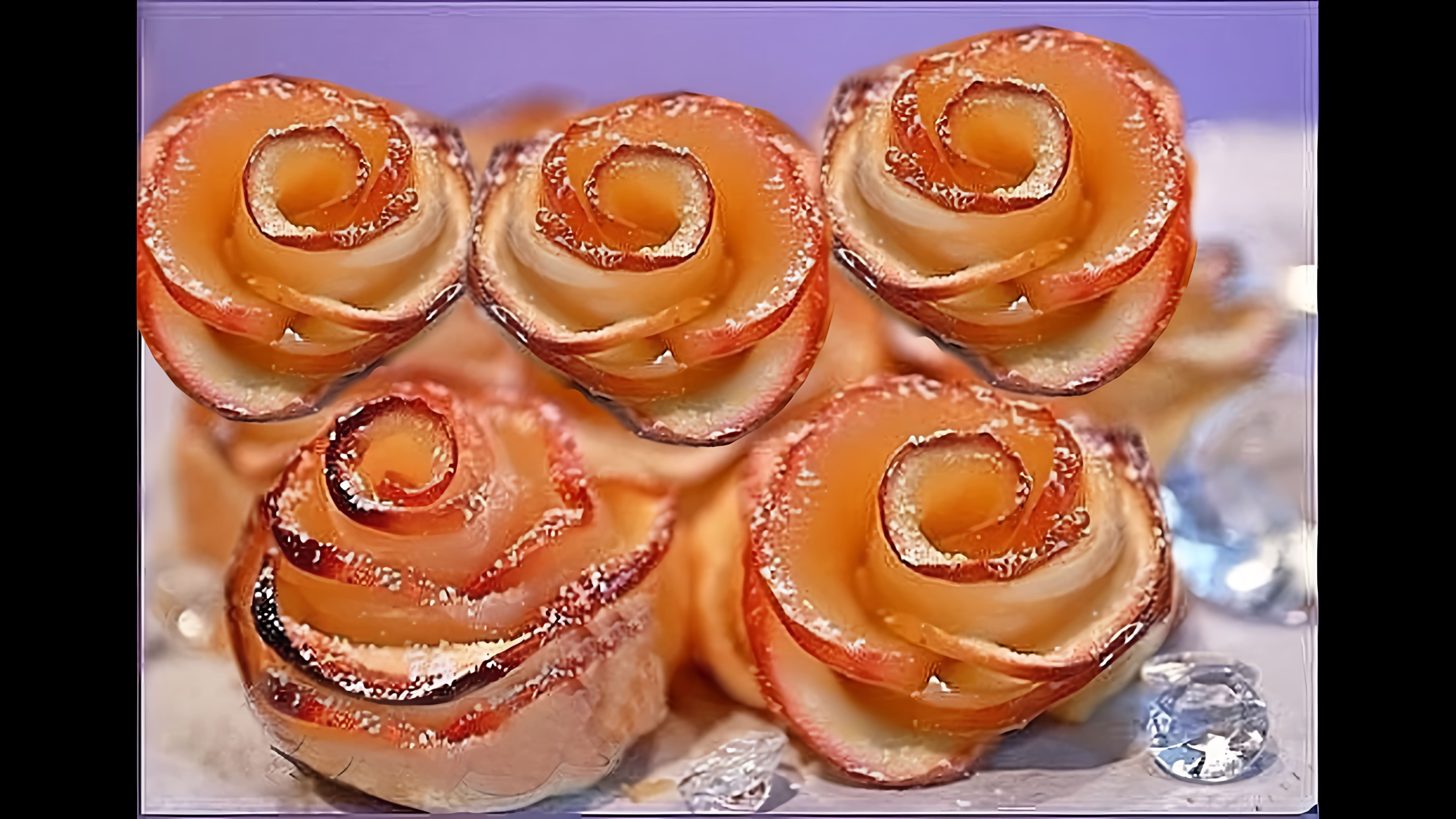 В этом видео-ролике "Это к чаю" вы увидите, как приготовить розочки из слоеного теста с яблоками