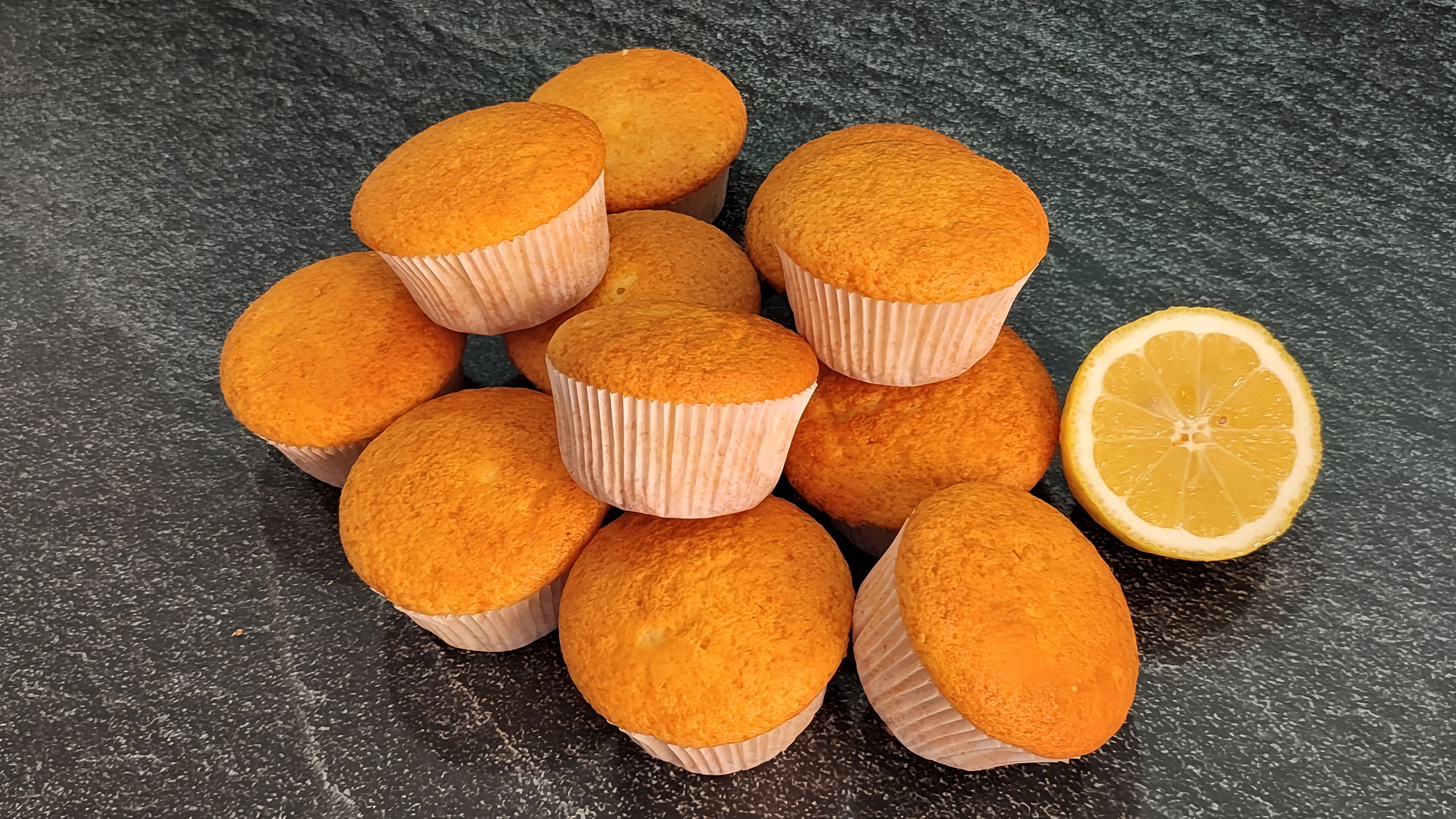 В данном видео демонстрируется процесс приготовления воздушных и идеально ровных лимонных кексов