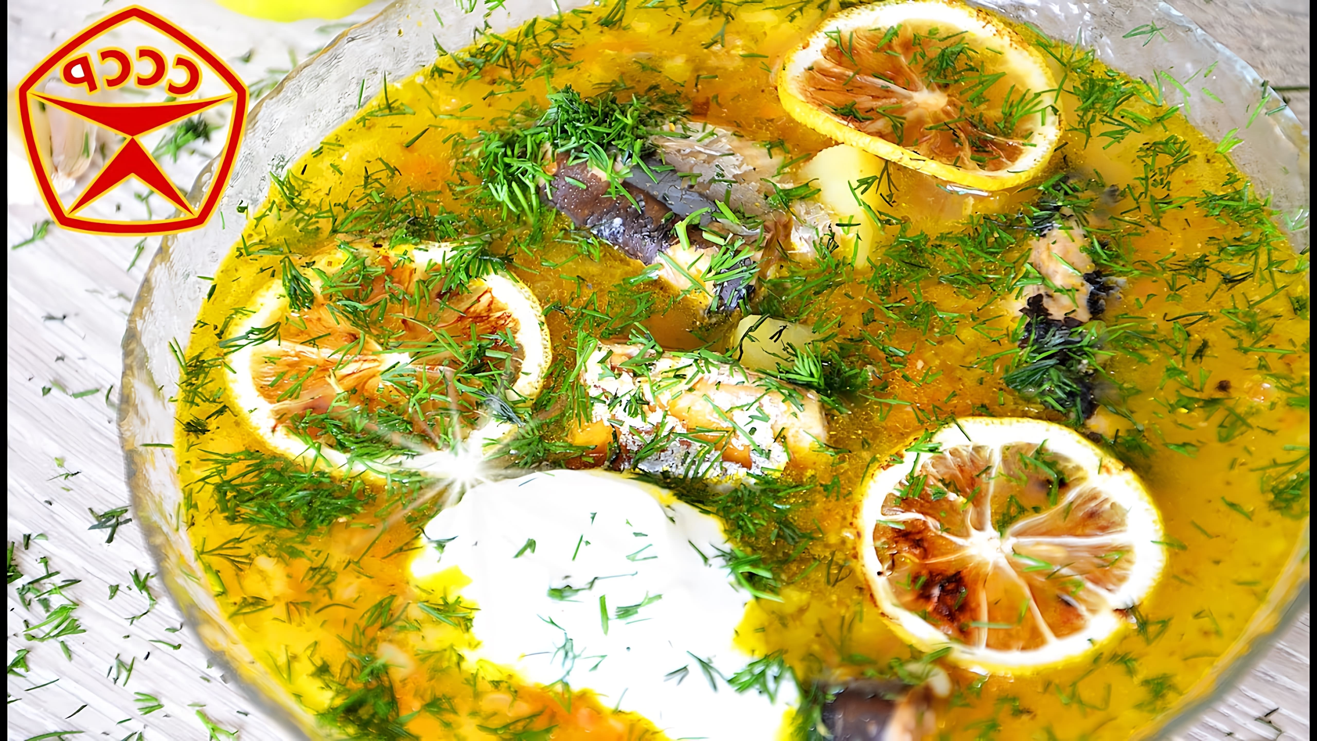 Видео как приготовить традиционный советский рыбный суп, используя консервированную рыбу
