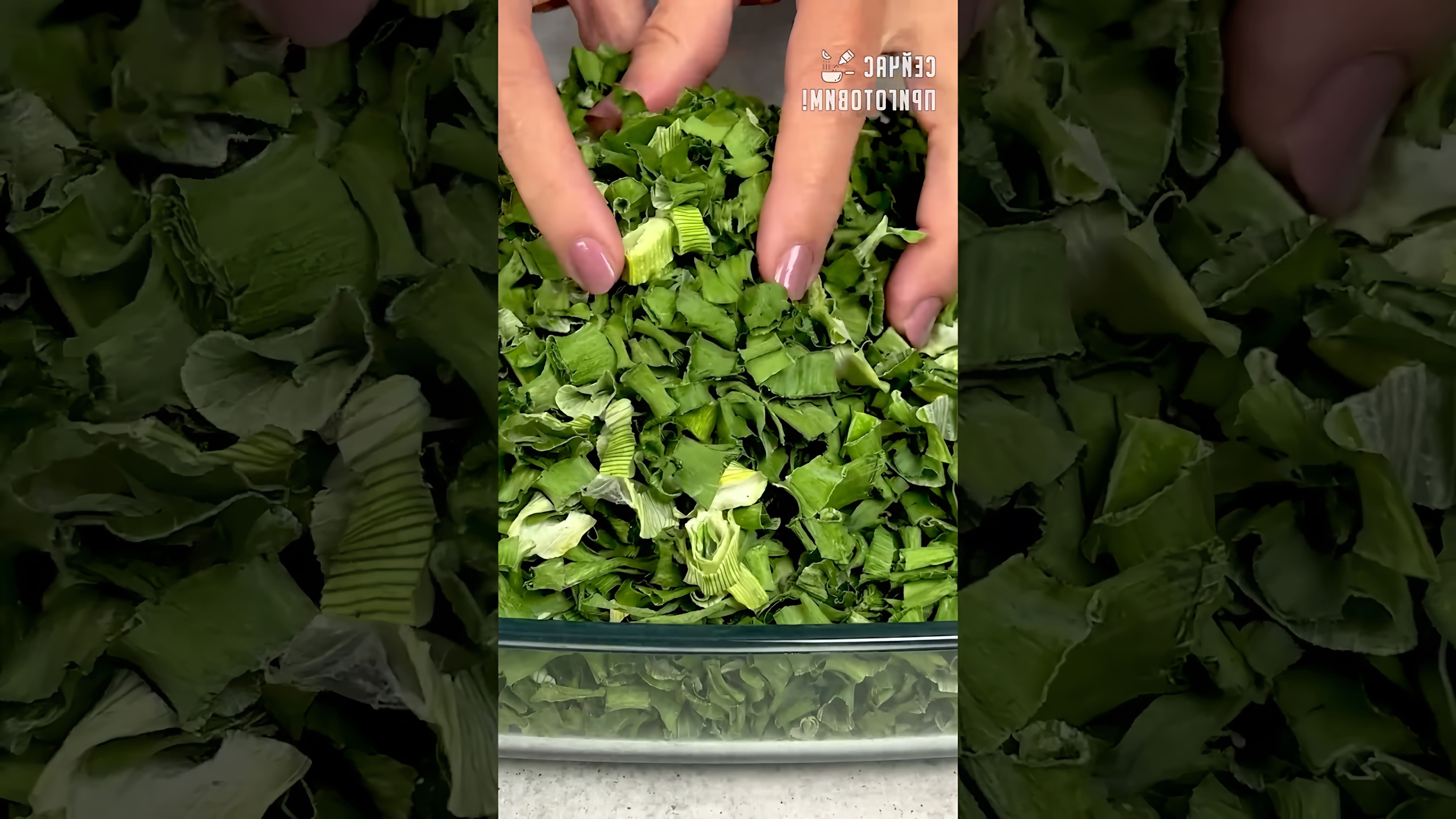 В этом видео демонстрируется простой и эффективный способ заготовки зеленого лука на зиму