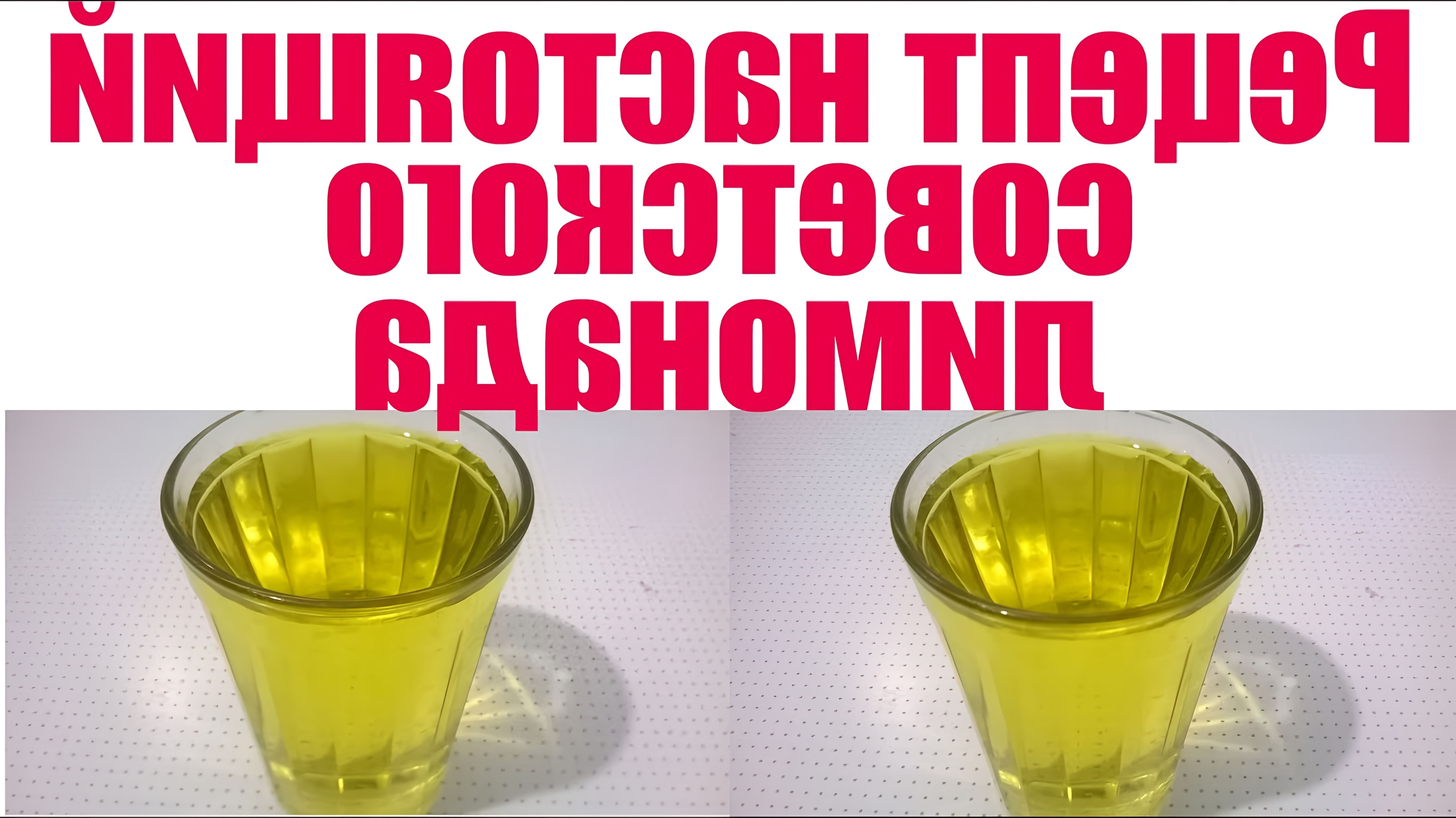 В этом видео демонстрируется рецепт домашнего лимонада, который напоминает вкус советского лимонада