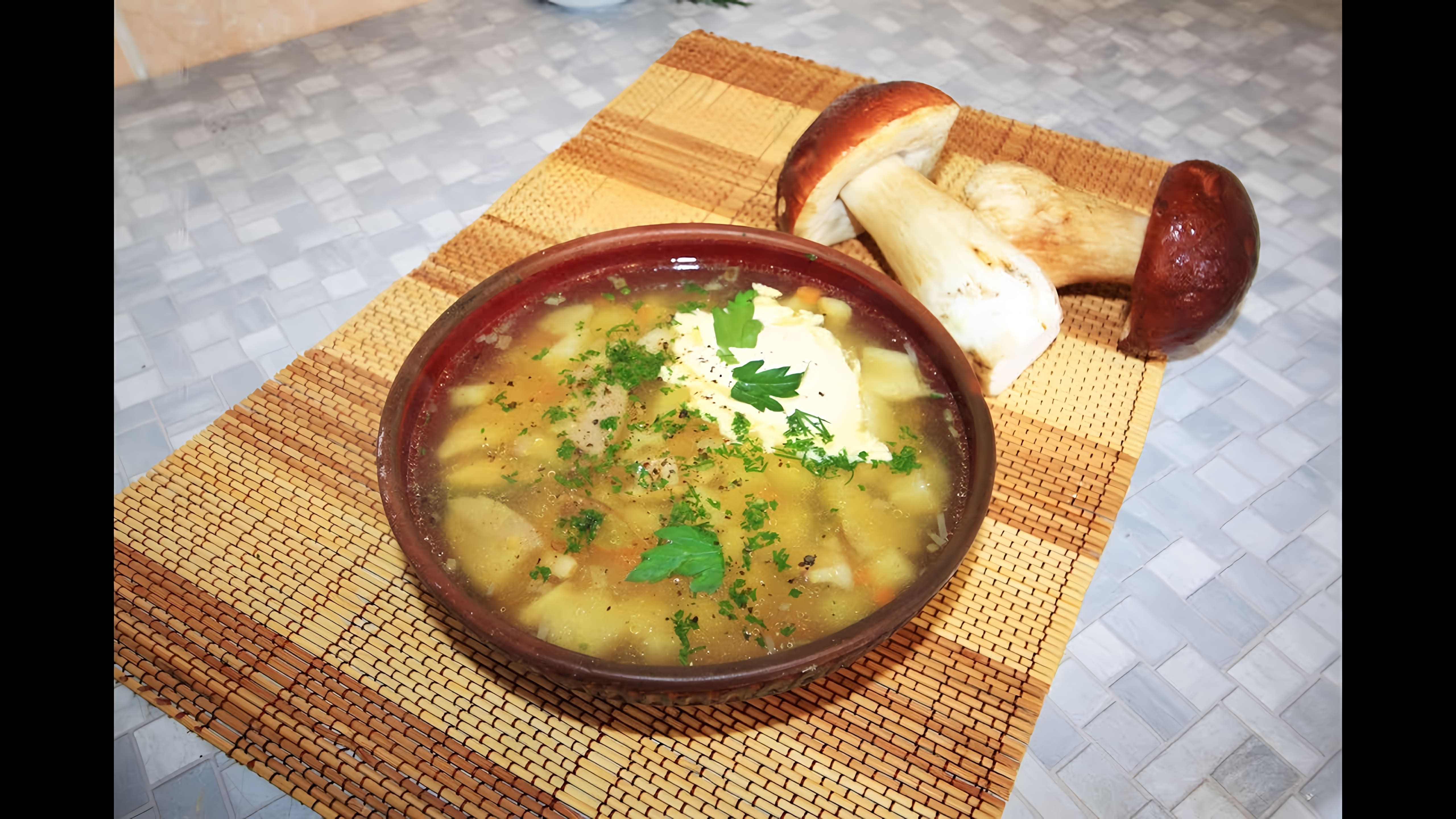 Видео рецепт приготовления супа из свежих белых грибов. Максимально простой и вкусный грибной суп получается! Грибы... 