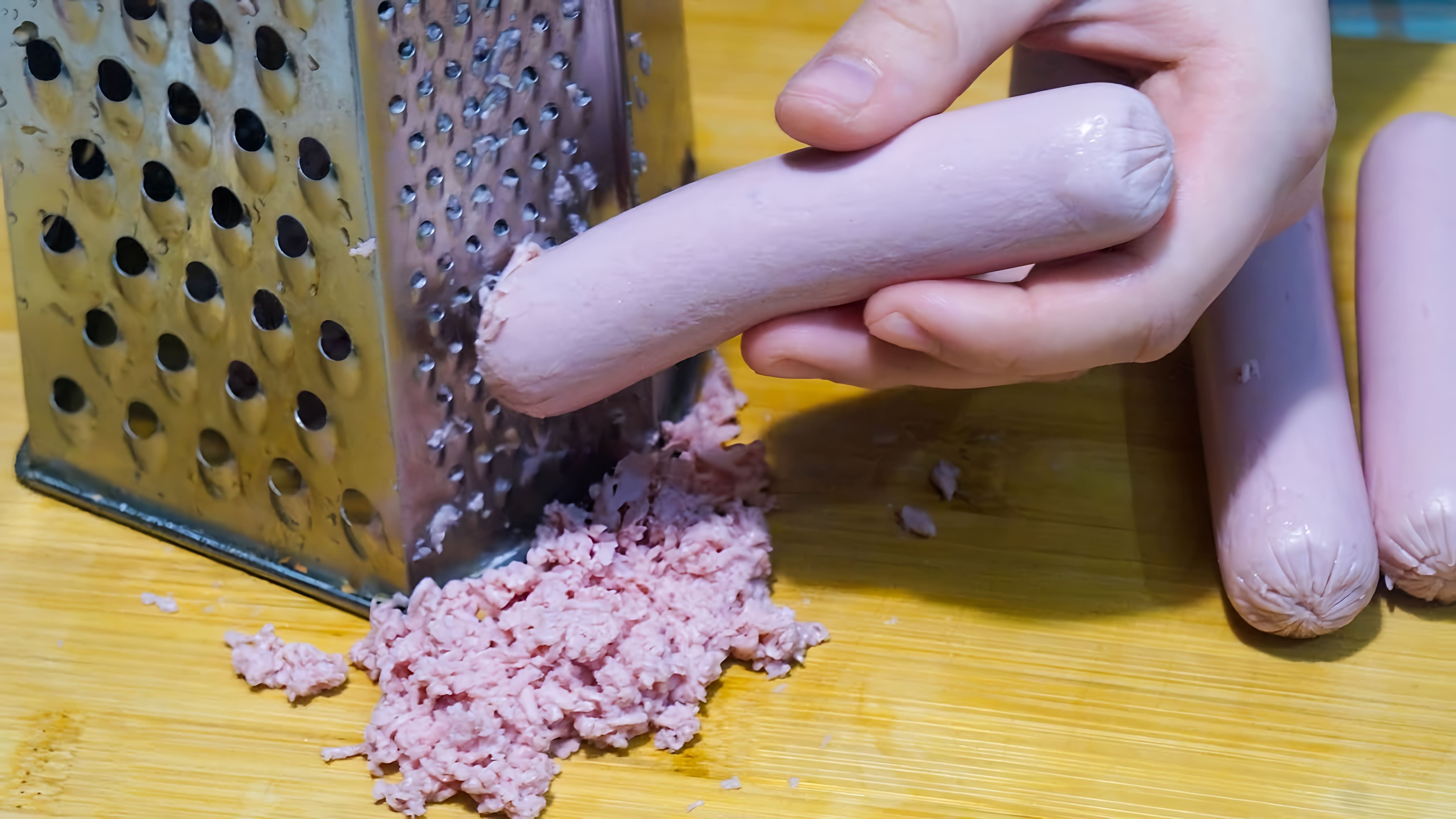 В этом видео демонстрируется простой и быстрый рецепт приготовления булочек с начинкой из сосисок и сыра