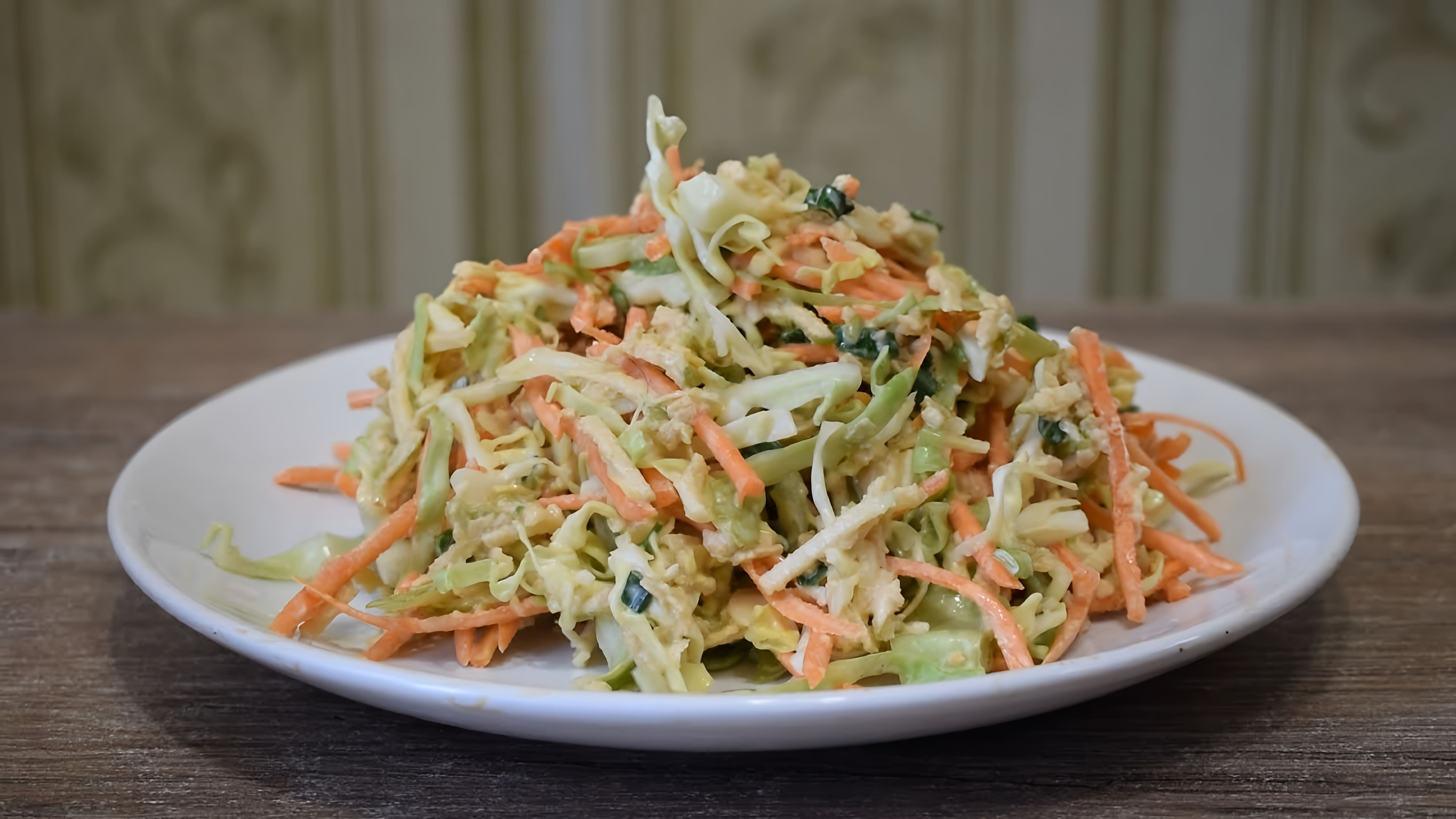 В этом видео-ролике я покажу, как приготовить вкусный и простой салат из капусты и моркови всего за 5 минут