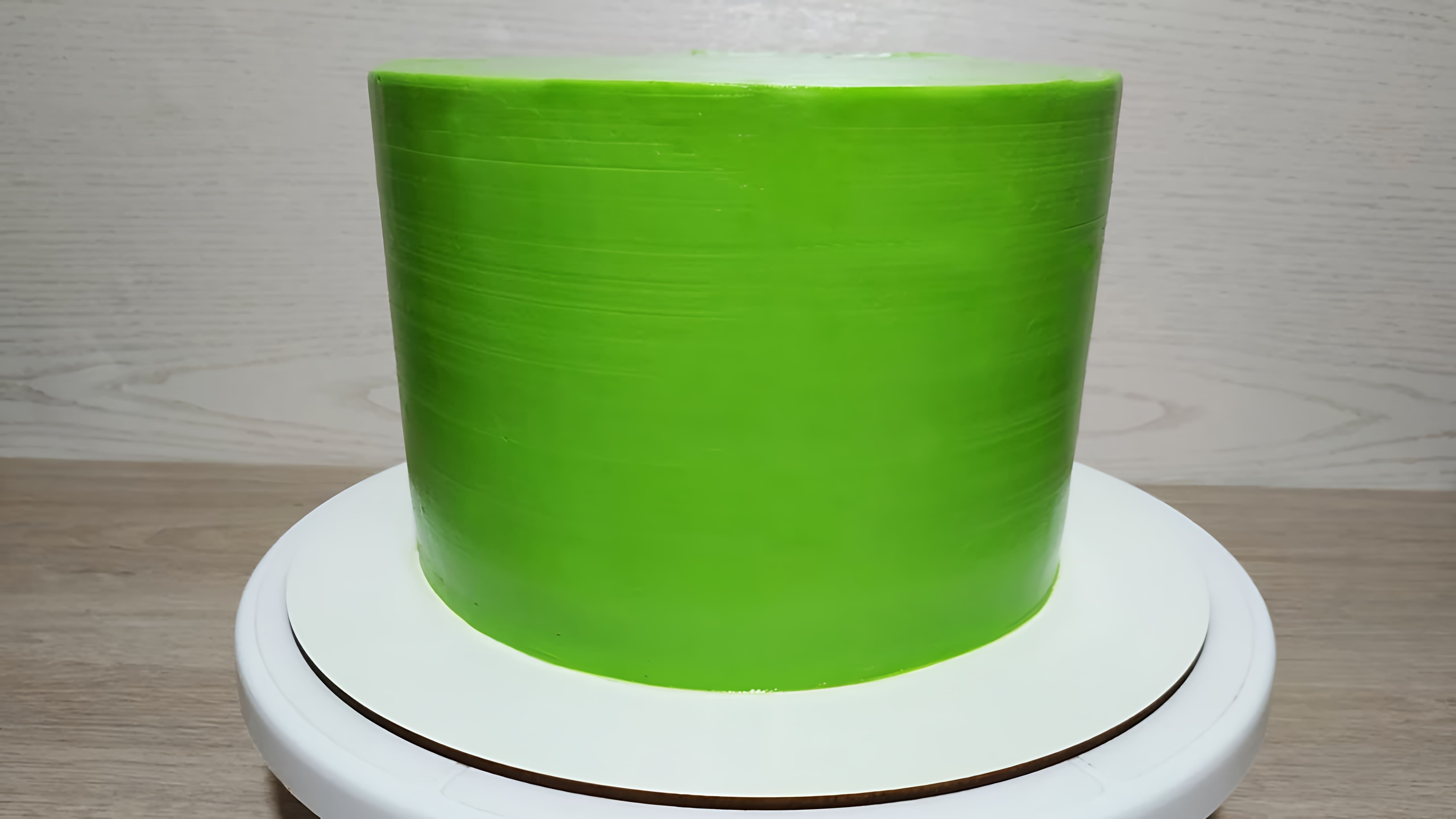 В этом видео демонстрируется рецепт крема для выравнивания торта на основе плавленных сырков
