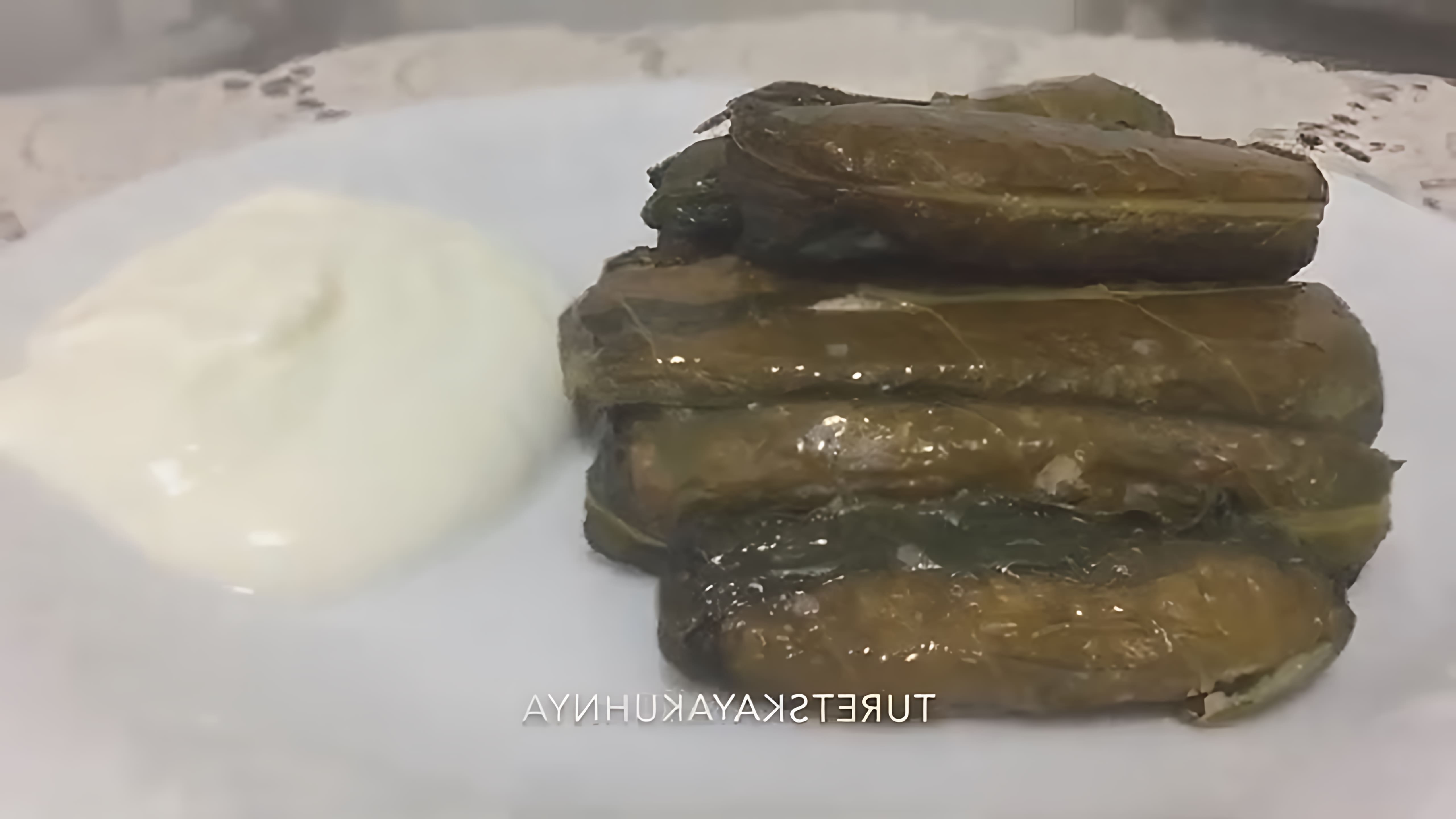 В этом видео-ролике рассказывается о приготовлении долмы из мангольда, традиционного блюда турецкой кухни
