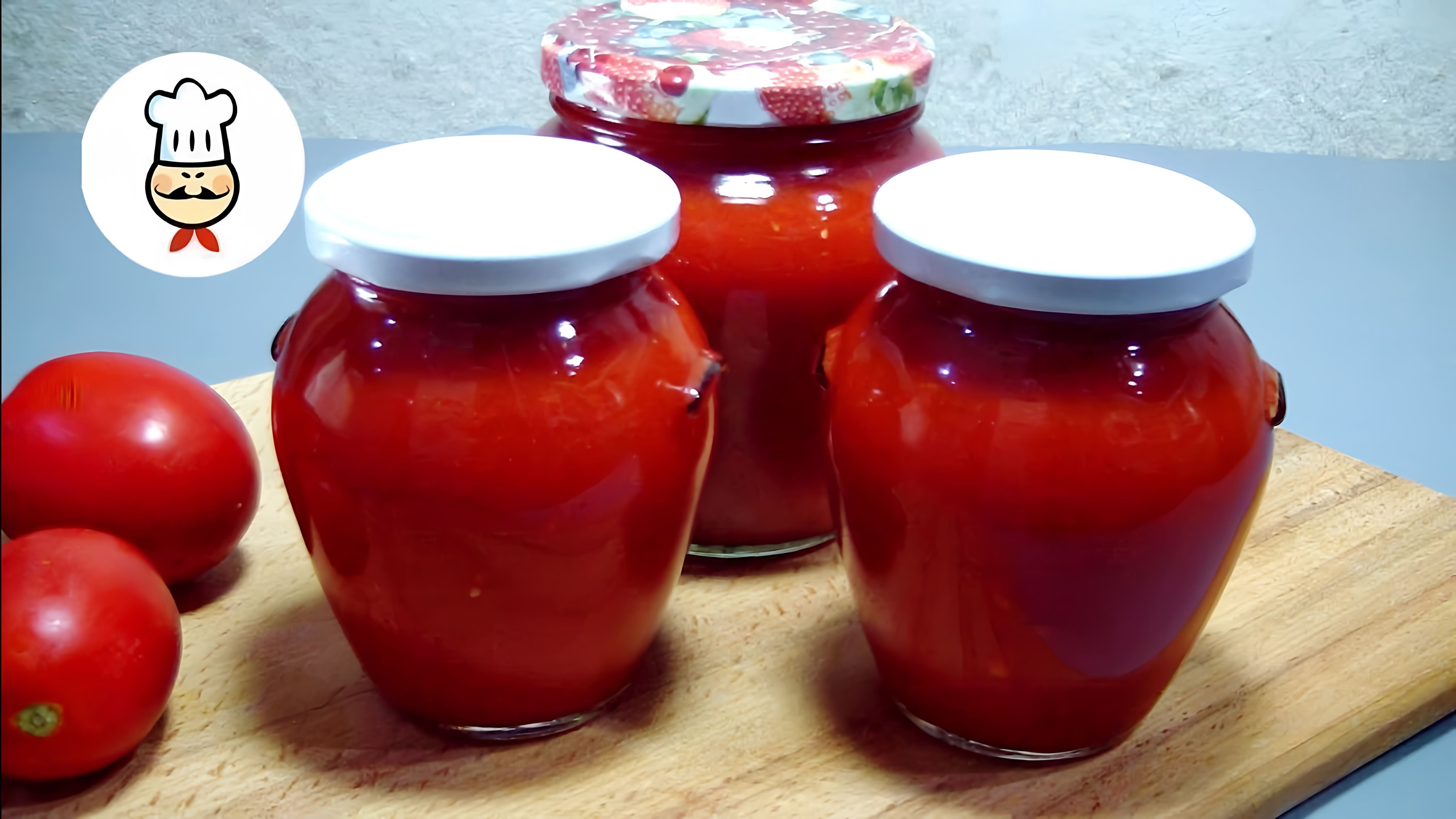 В этом видео-ролике рассказывается о том, как приготовить вкусную и ароматную томатную пасту в домашних условиях