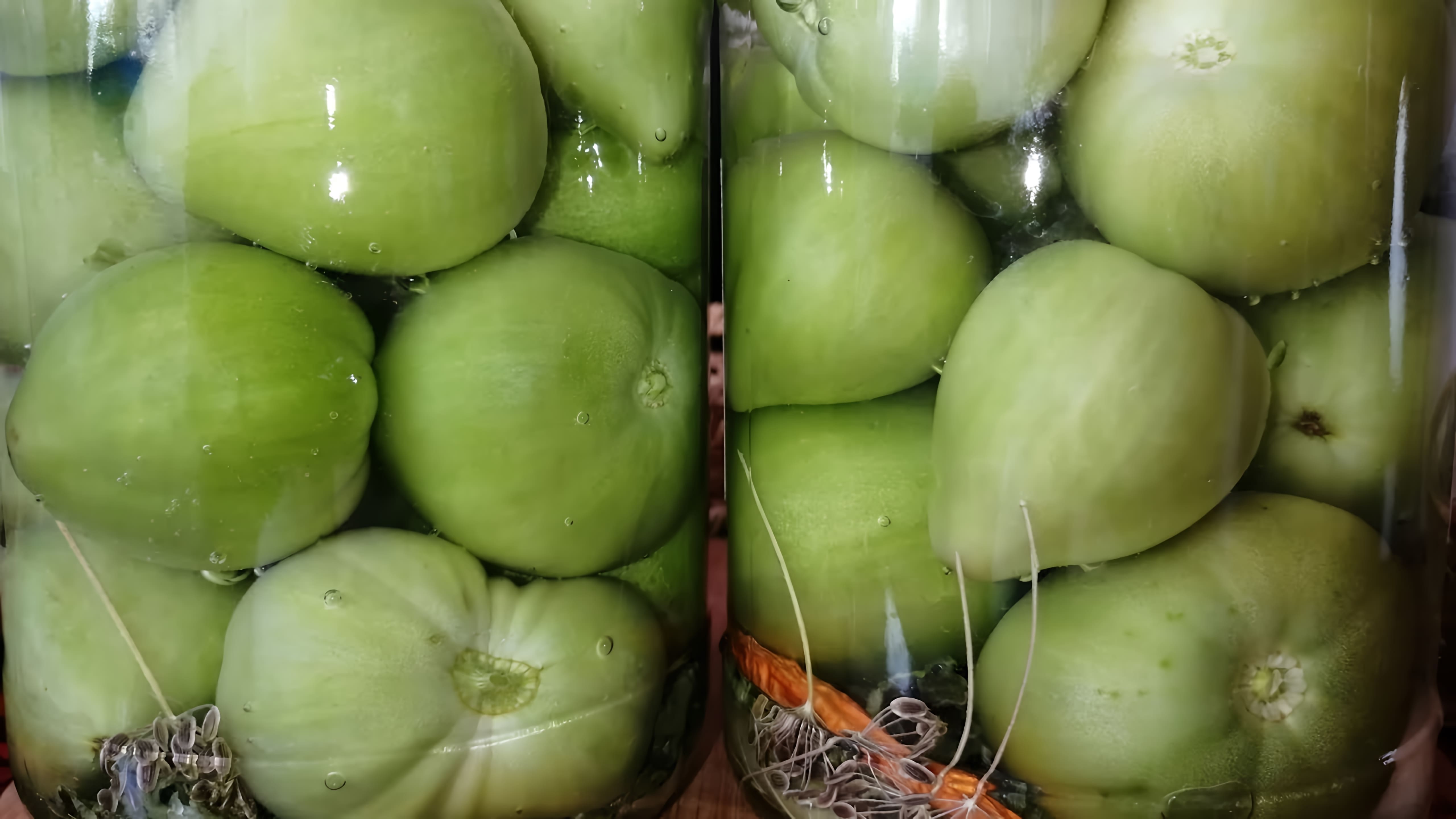 Рецепт приготовления зелёных помидоров на зиму самым простым и быстрым способом. Зелёные помидоры простой... 