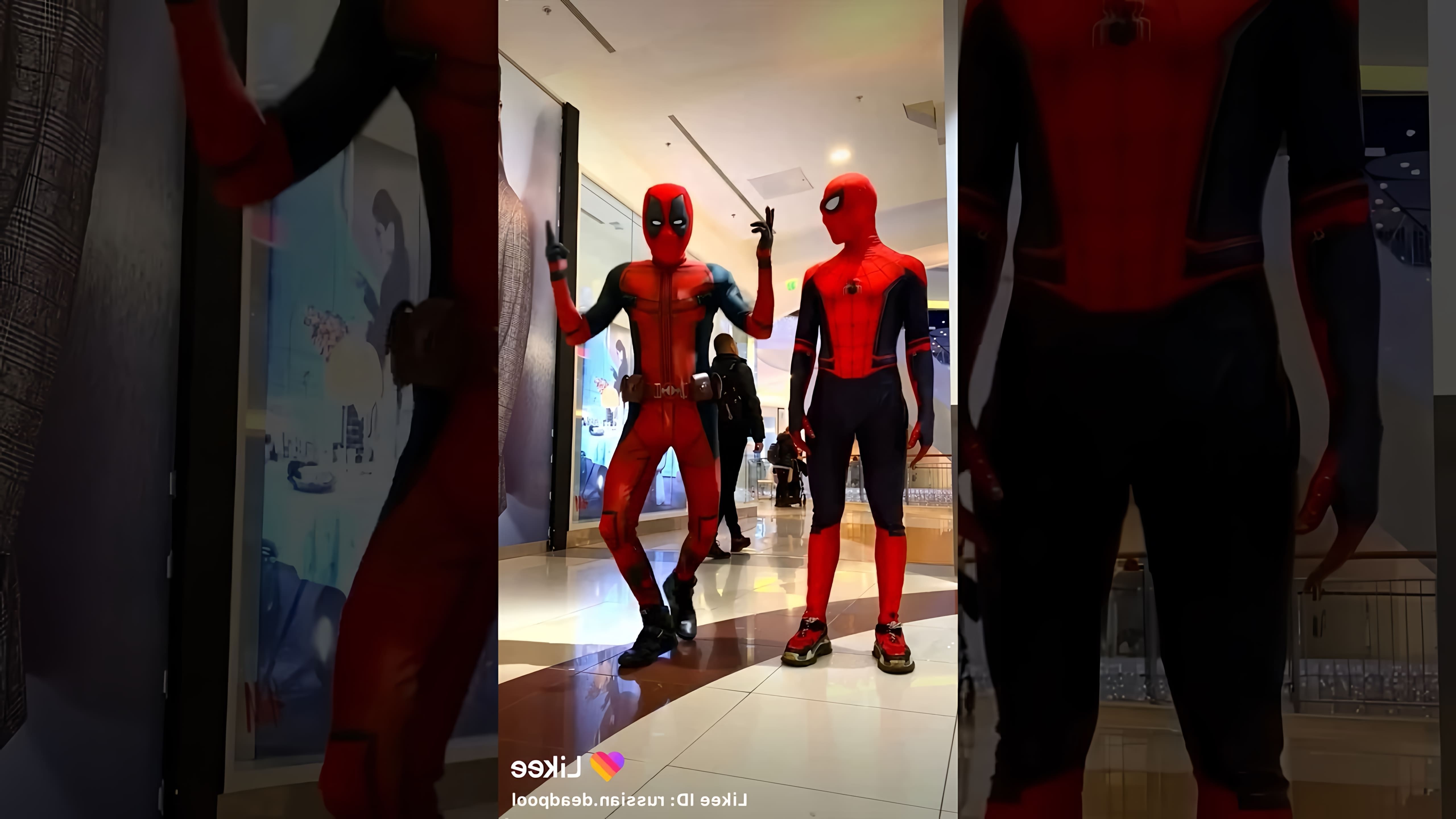 Человек-паук, известный своими супергеройскими способностями, в этом видео-ролике танцует под музыку симпа