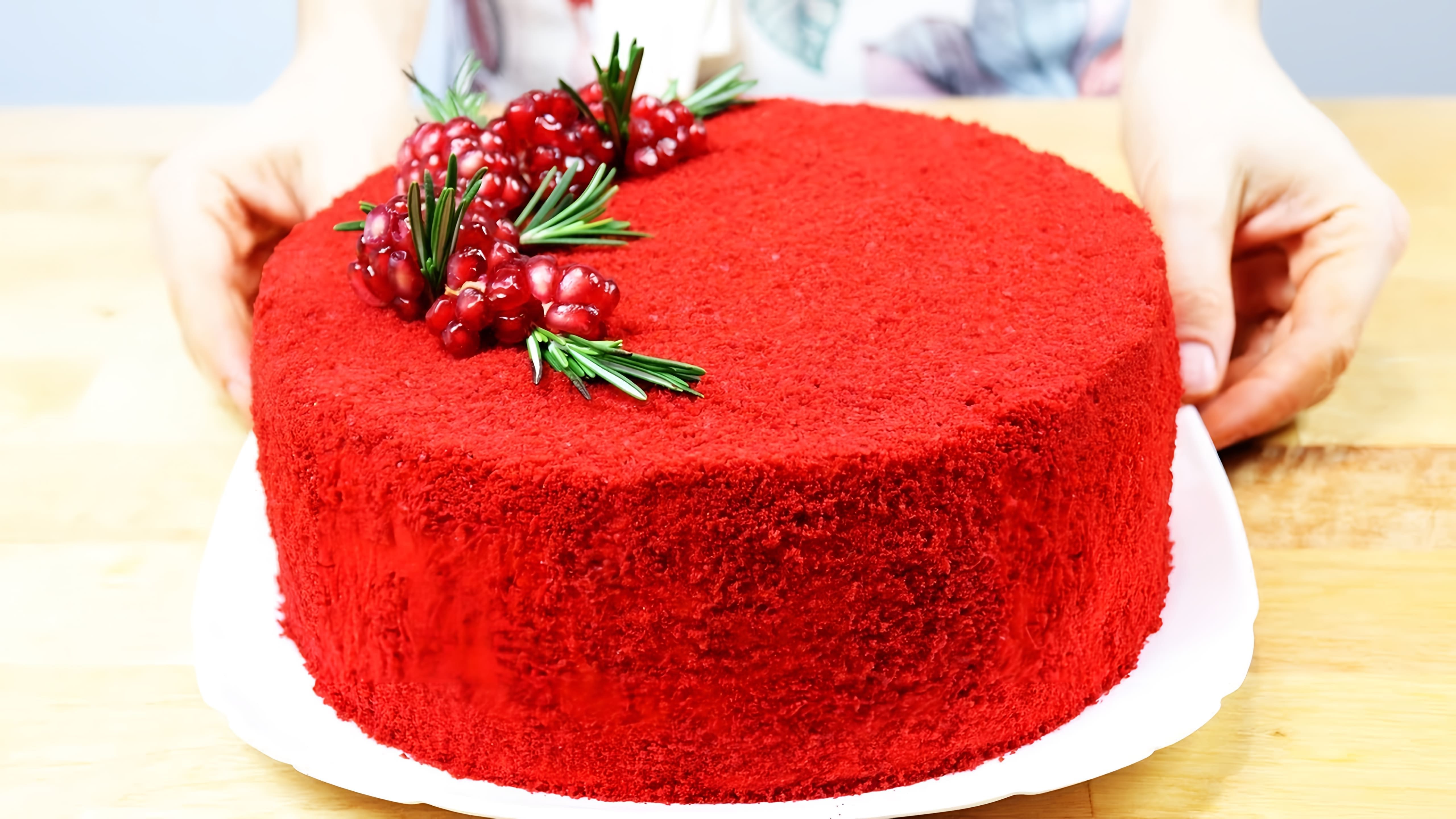 В этом видео Ольга показывает, как приготовить торт "Красный бархат"