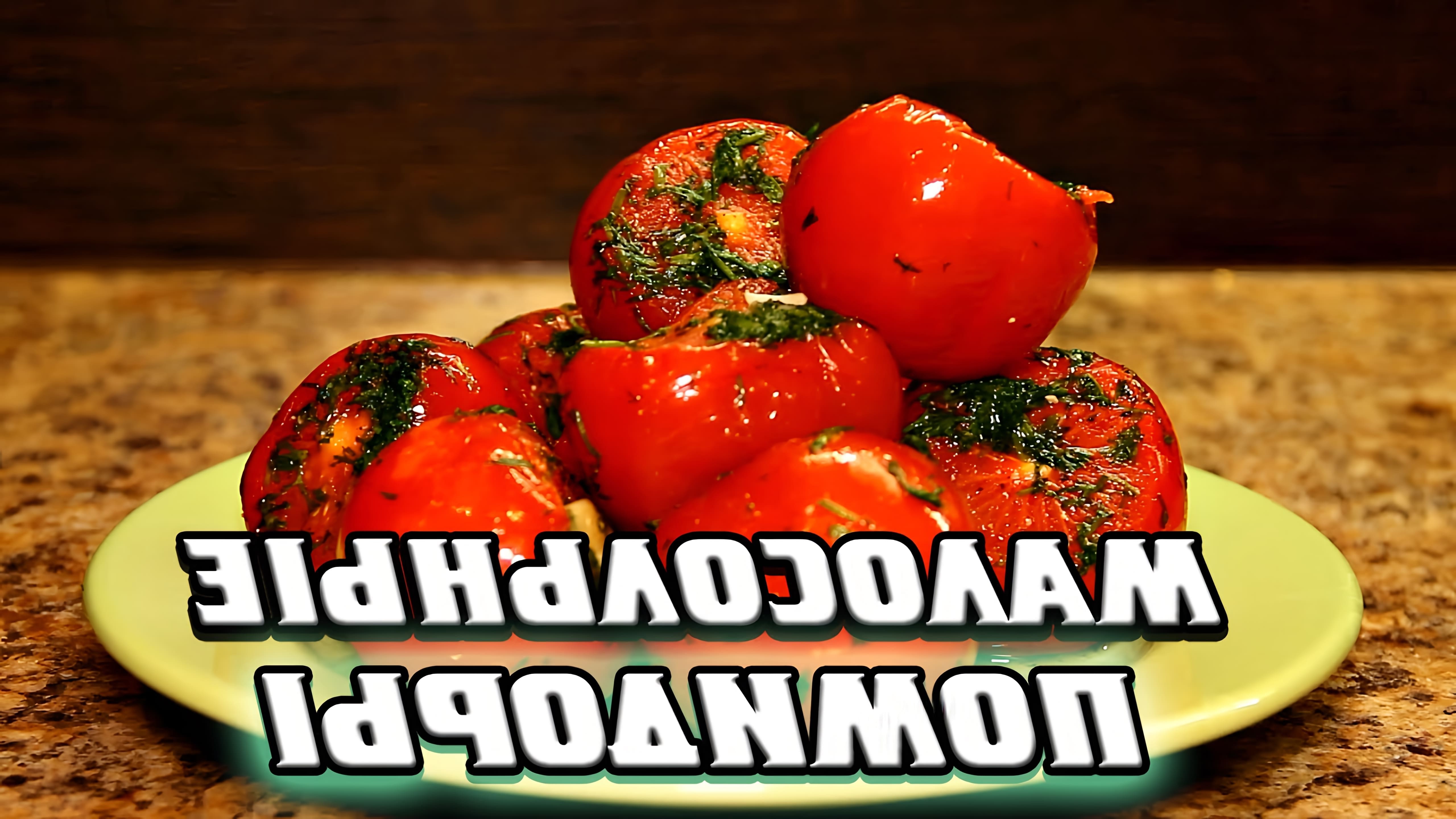 Сегодня ты узнаешь как приготовить малосольные помидоры вкусно и быстро! На подготовку уйдут считанные минуты, ... 