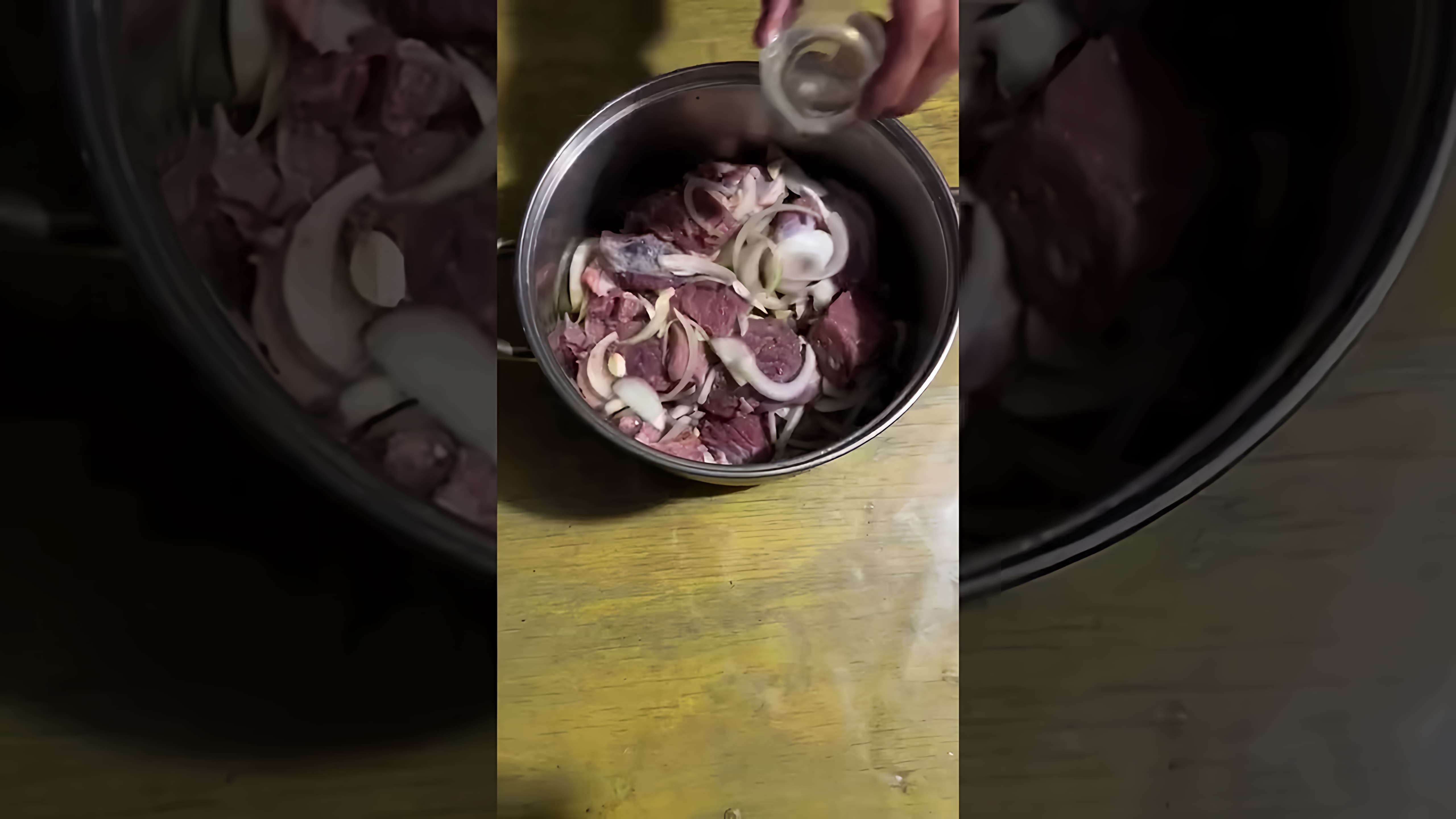 В этом видео-ролике будет продемонстрирован рецепт приготовления максимально сочного и мягкого шашлыка из говядины