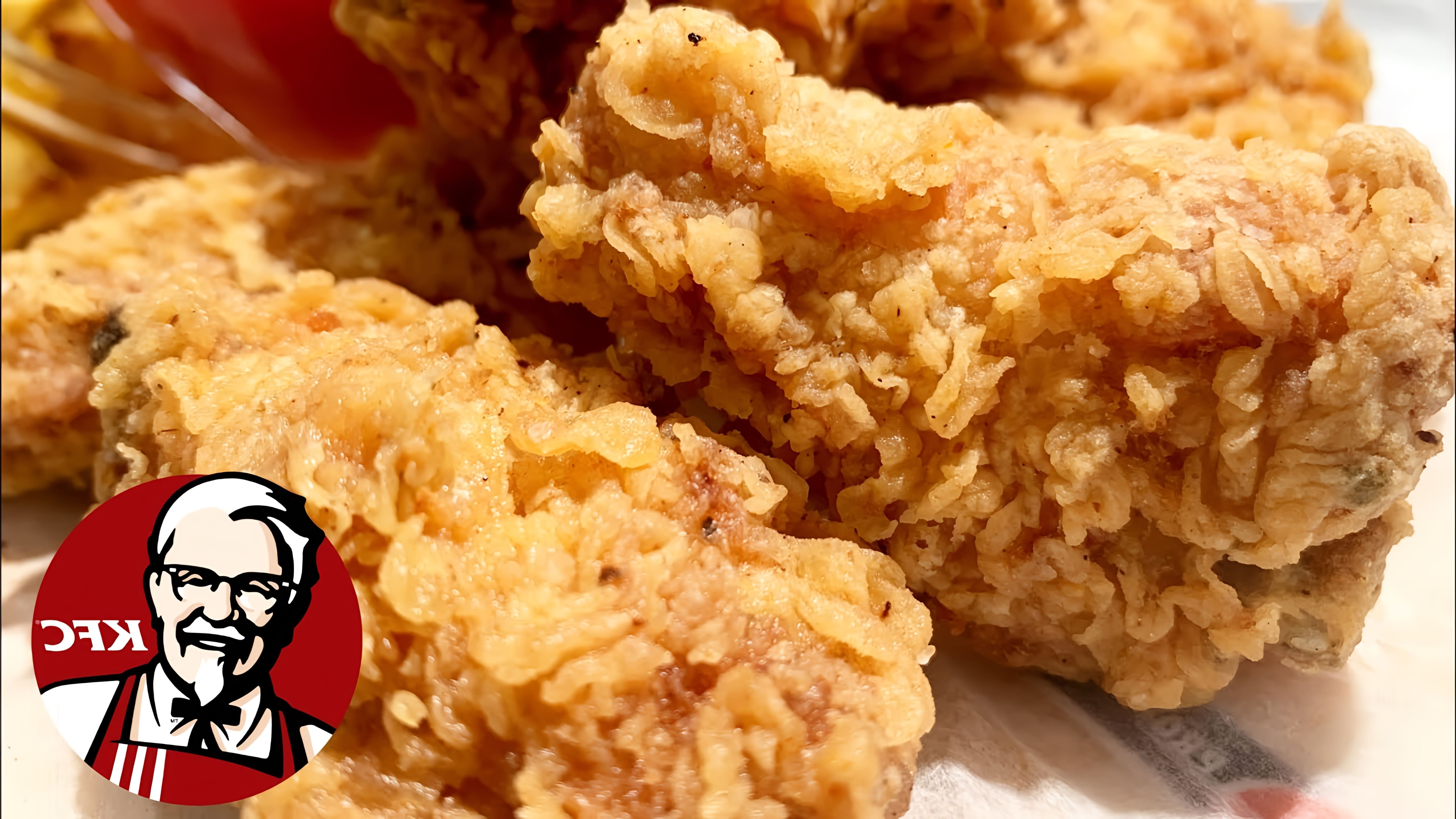 В этом видео-ролике будет показан рецепт приготовления крылышек KFC в домашних условиях
