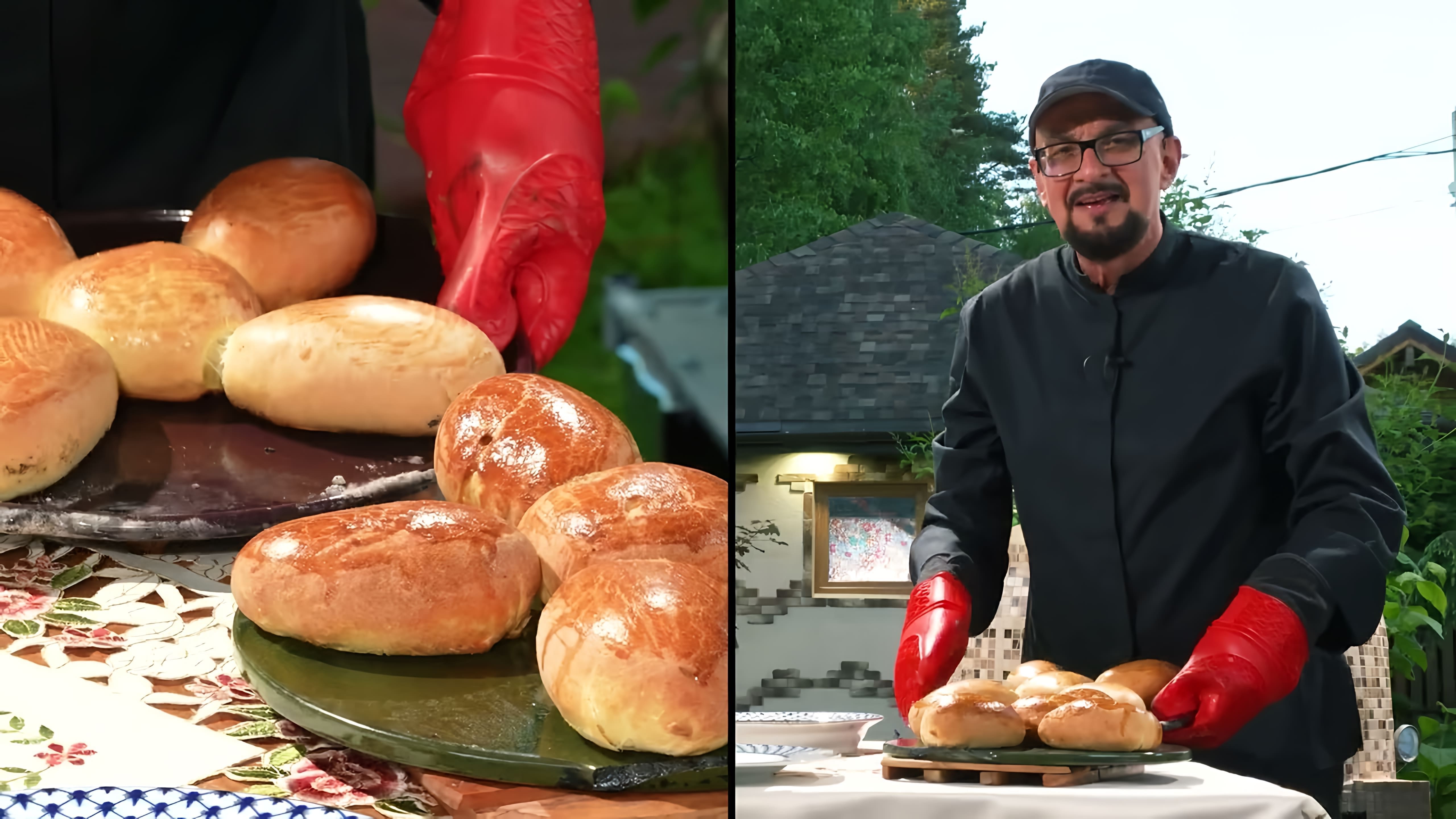 В этом видео Сталик Ханкишиев рассказывает о приготовлении ливерных пирожков, пирога с мясом и плова в горшочках в самодельной кирпичной печи