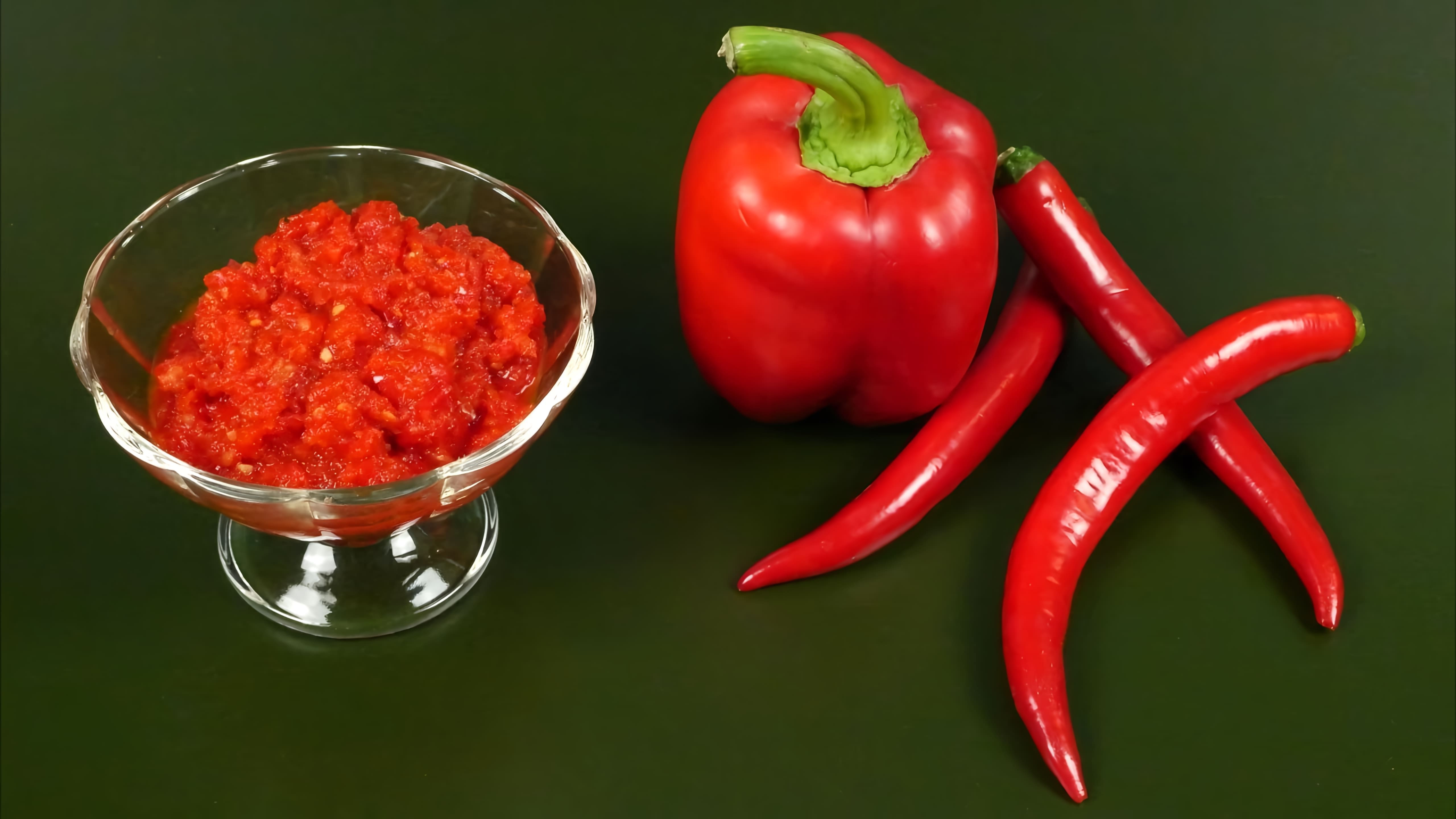 В этом видео демонстрируется рецепт приготовления остро-сладкого соуса с перцем Чили в домашних условиях