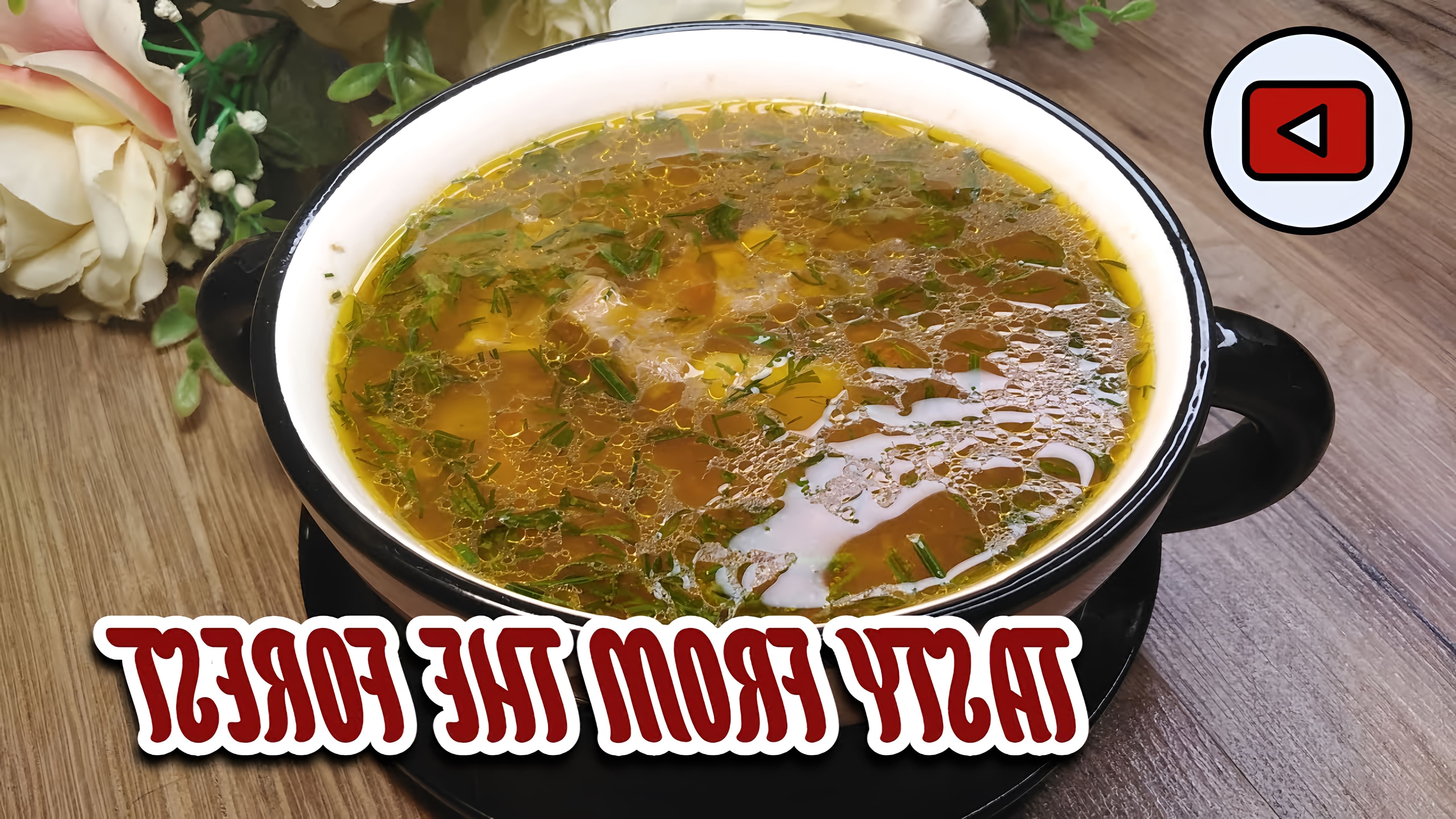 В этом видео-ролике рассказывается о том, как приготовить вкусный и ароматный суп из сушеных белых грибов