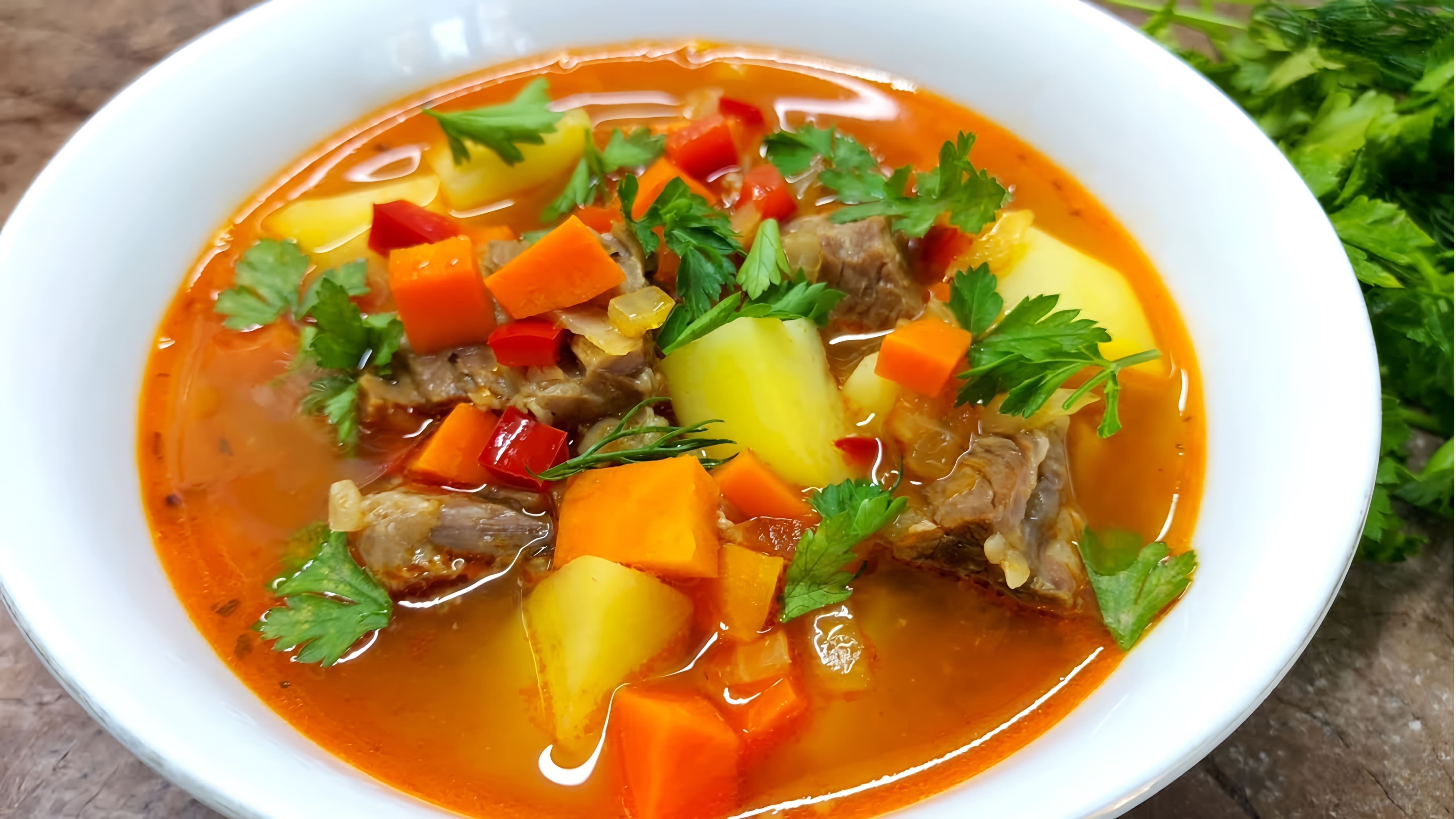 В этом видео-ролике вы увидите, как приготовить простой и вкусный суп из говядины с овощами