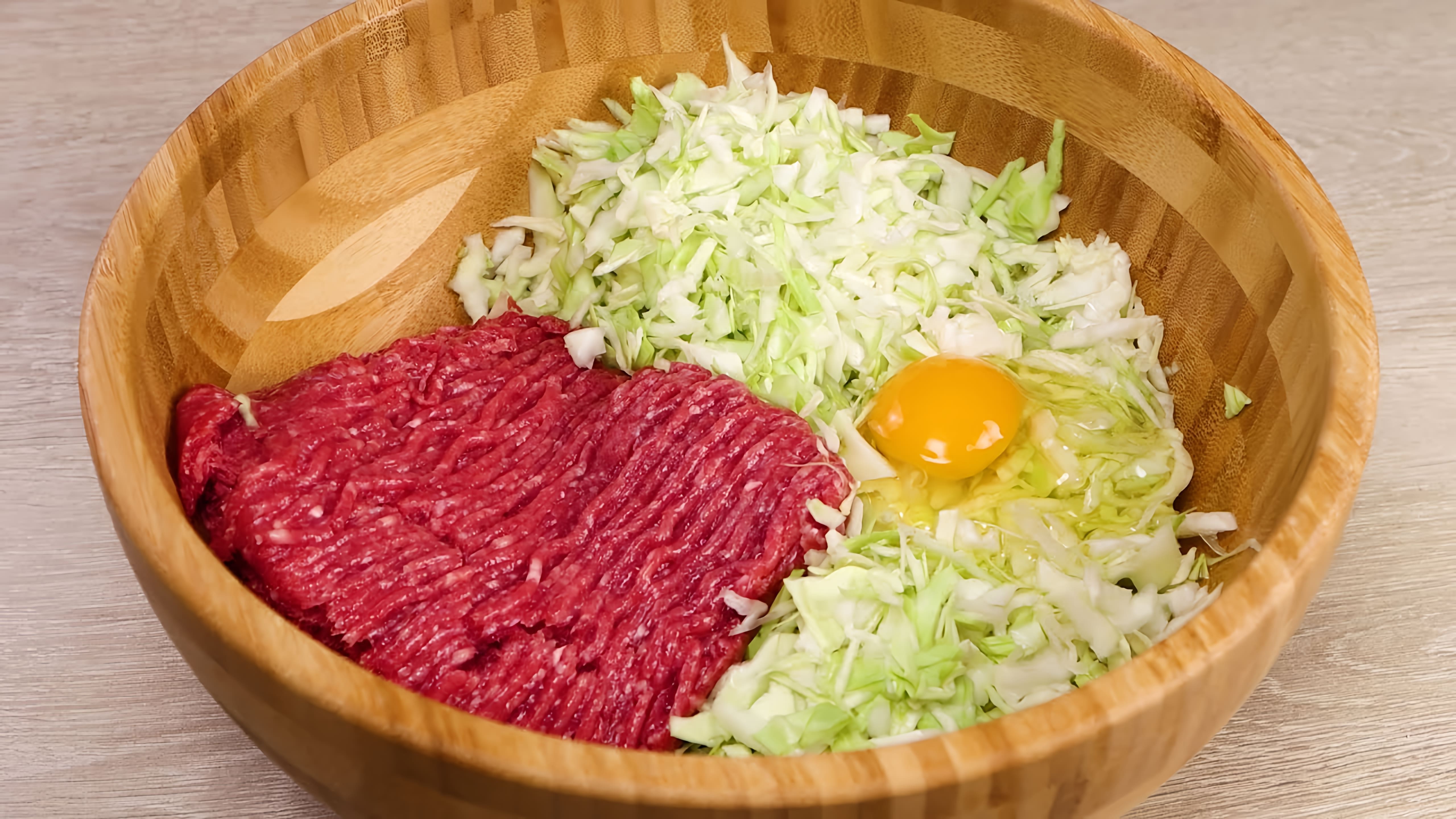 Видео рецепт капустных котлет с мясом, запеченных в духовке
