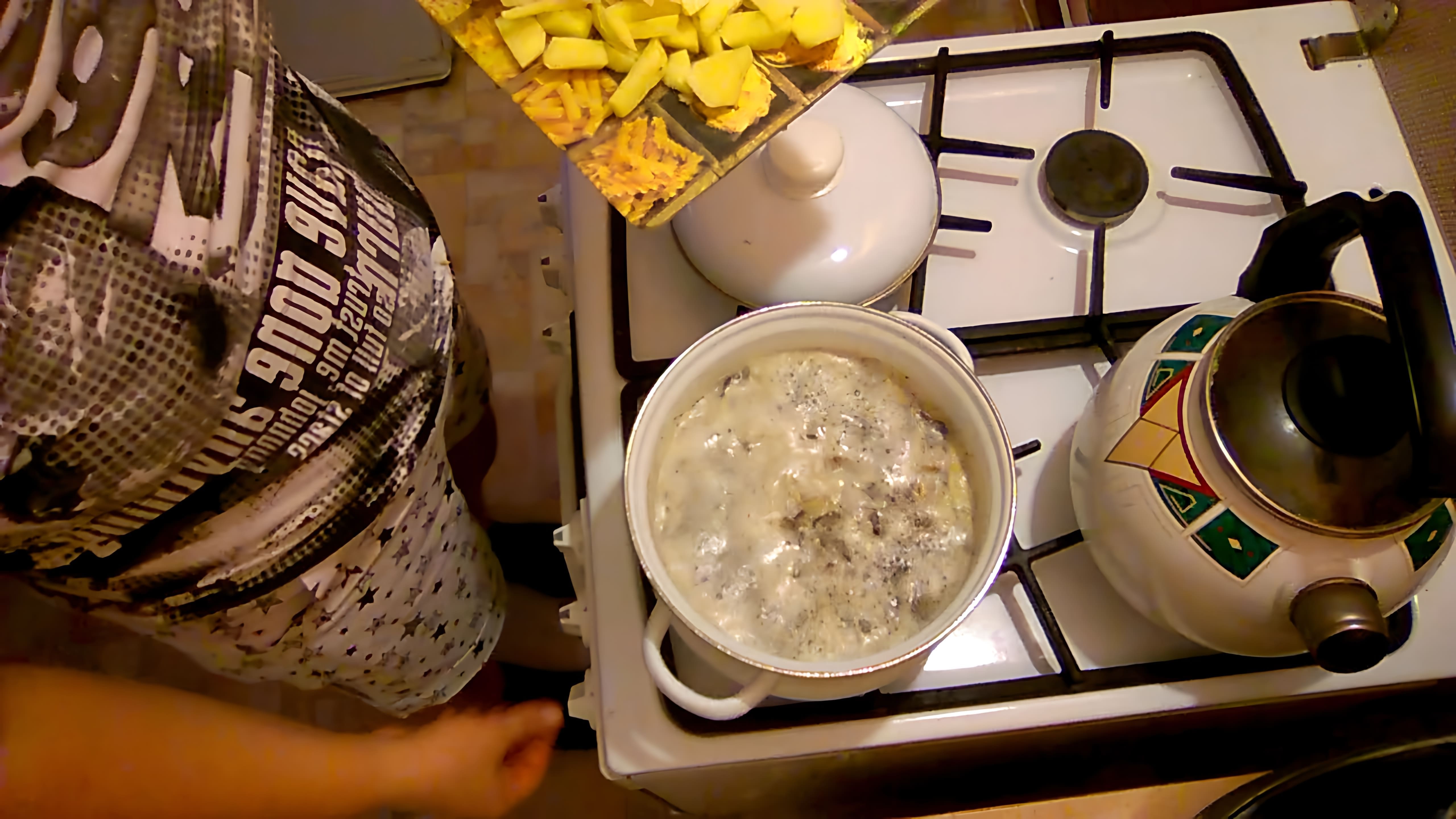 В этом видео рассказывается о приготовлении грибного супа или груздянки
