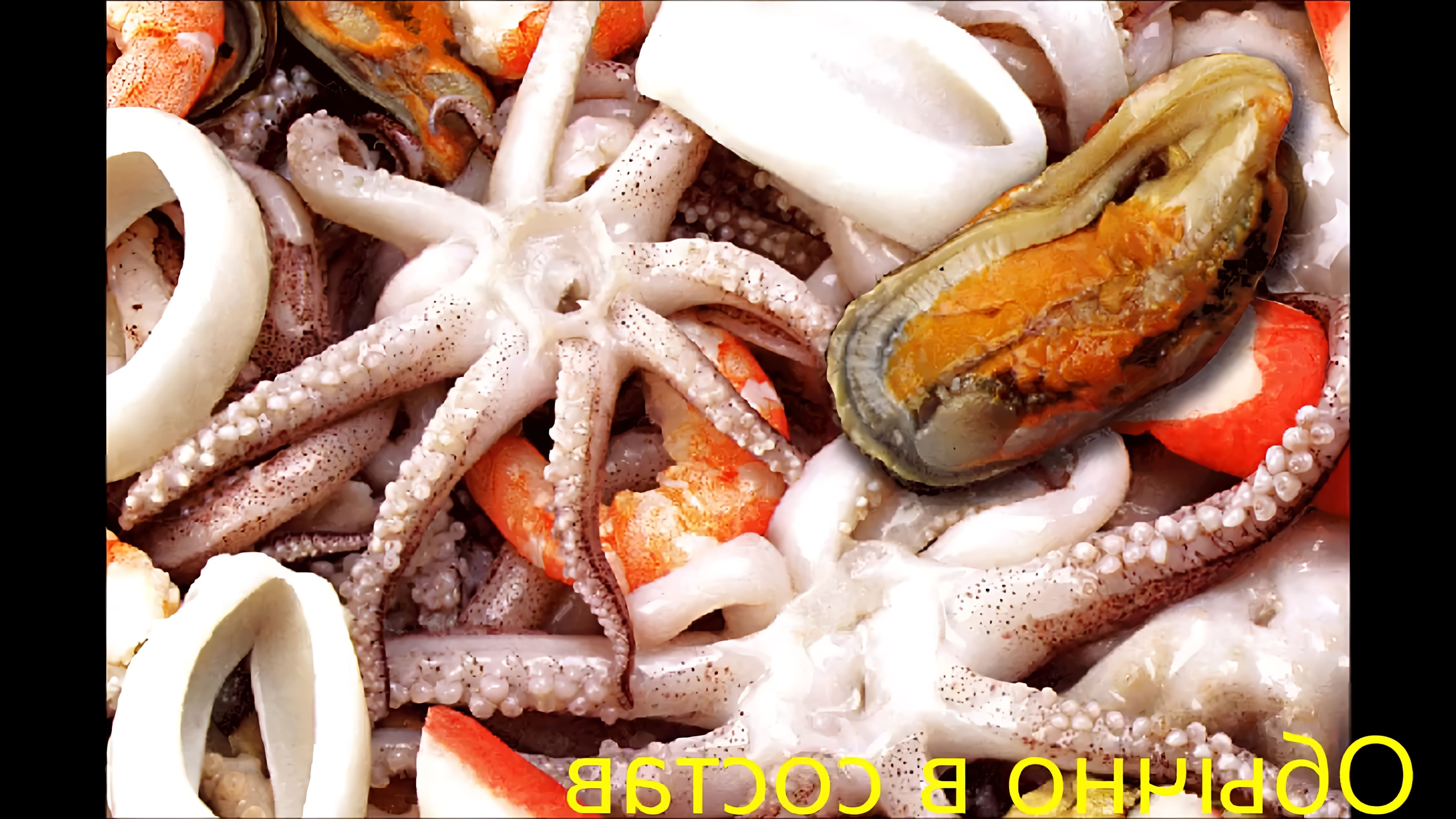 В этом видео-ролике вы увидите, как приготовить морской коктейль в сметанном соусе дома