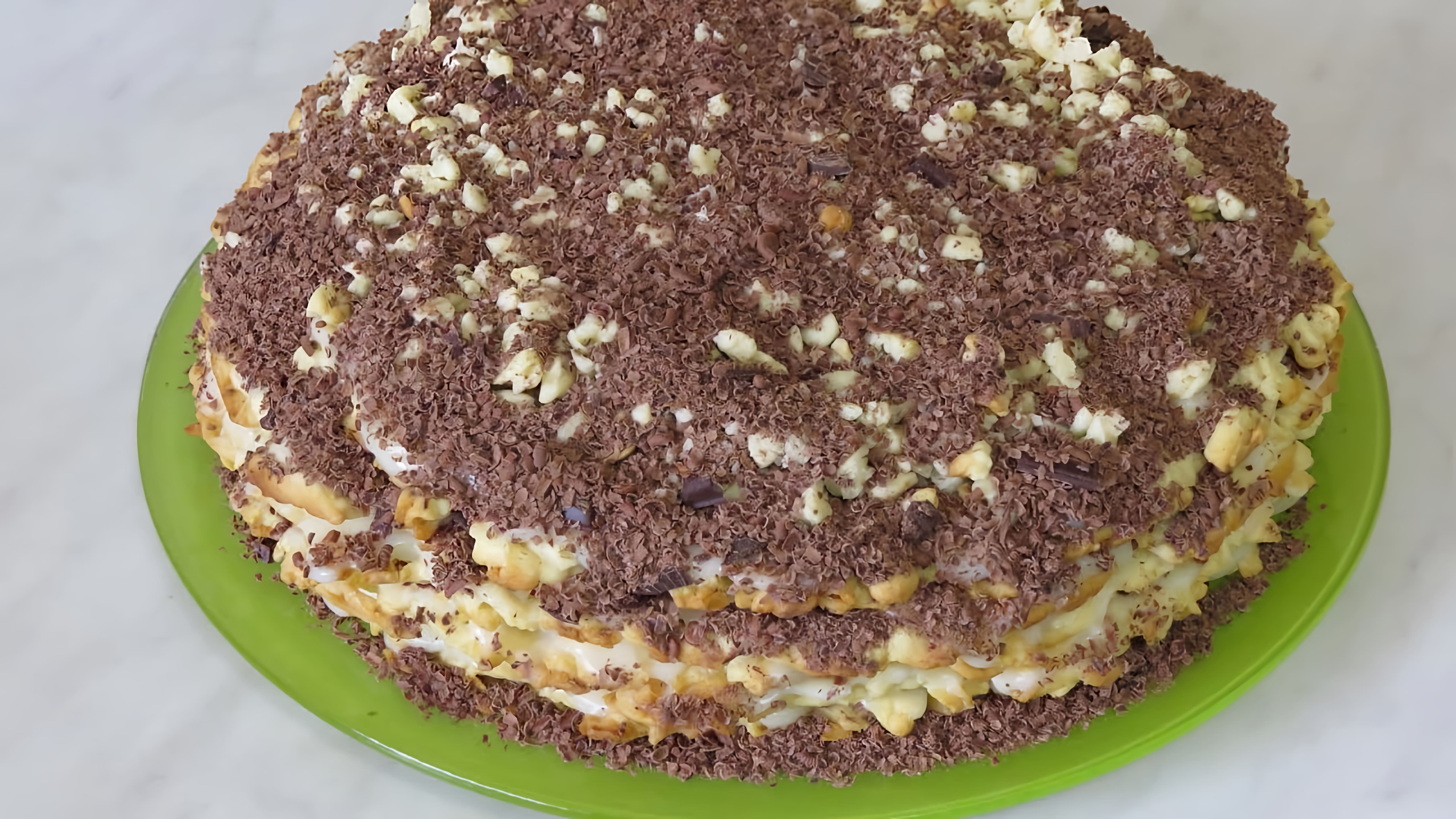 В этом видео представлен рецепт приготовления торта "Муравейник"