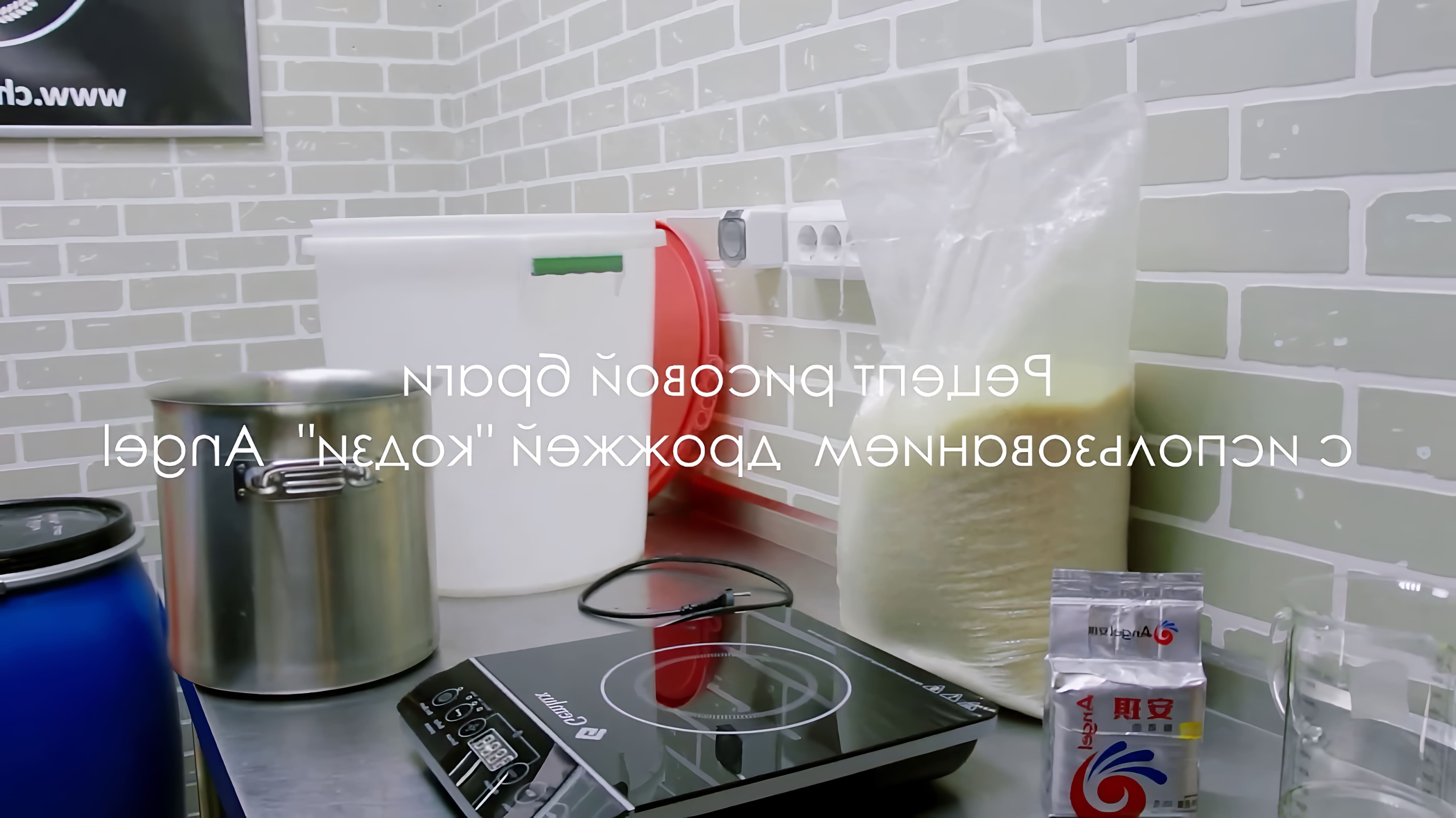 В этом видео демонстрируется процесс приготовления рисовой браги без использования сахара