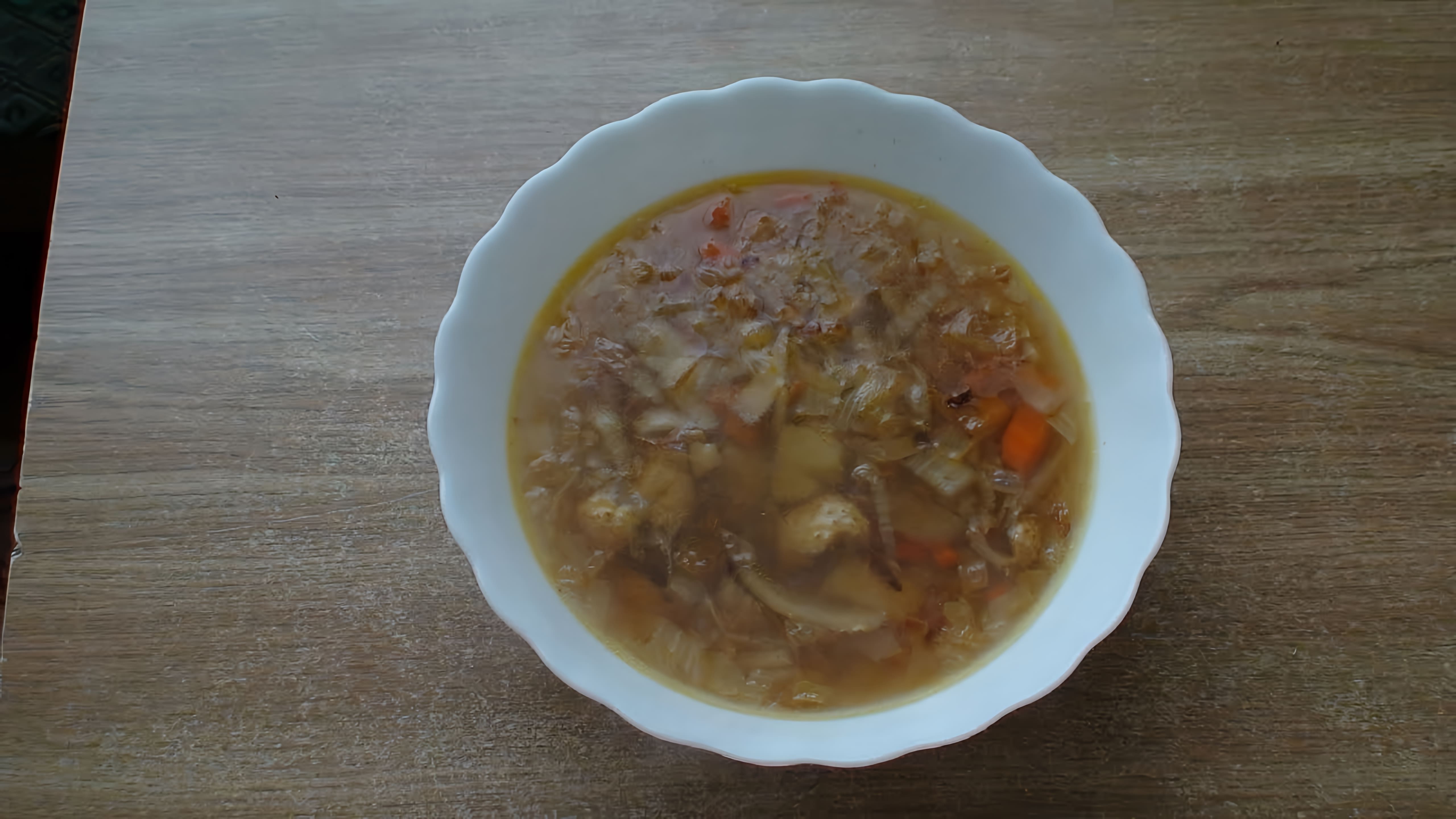 В этом видео демонстрируется процесс приготовления супа с пекинской капустой