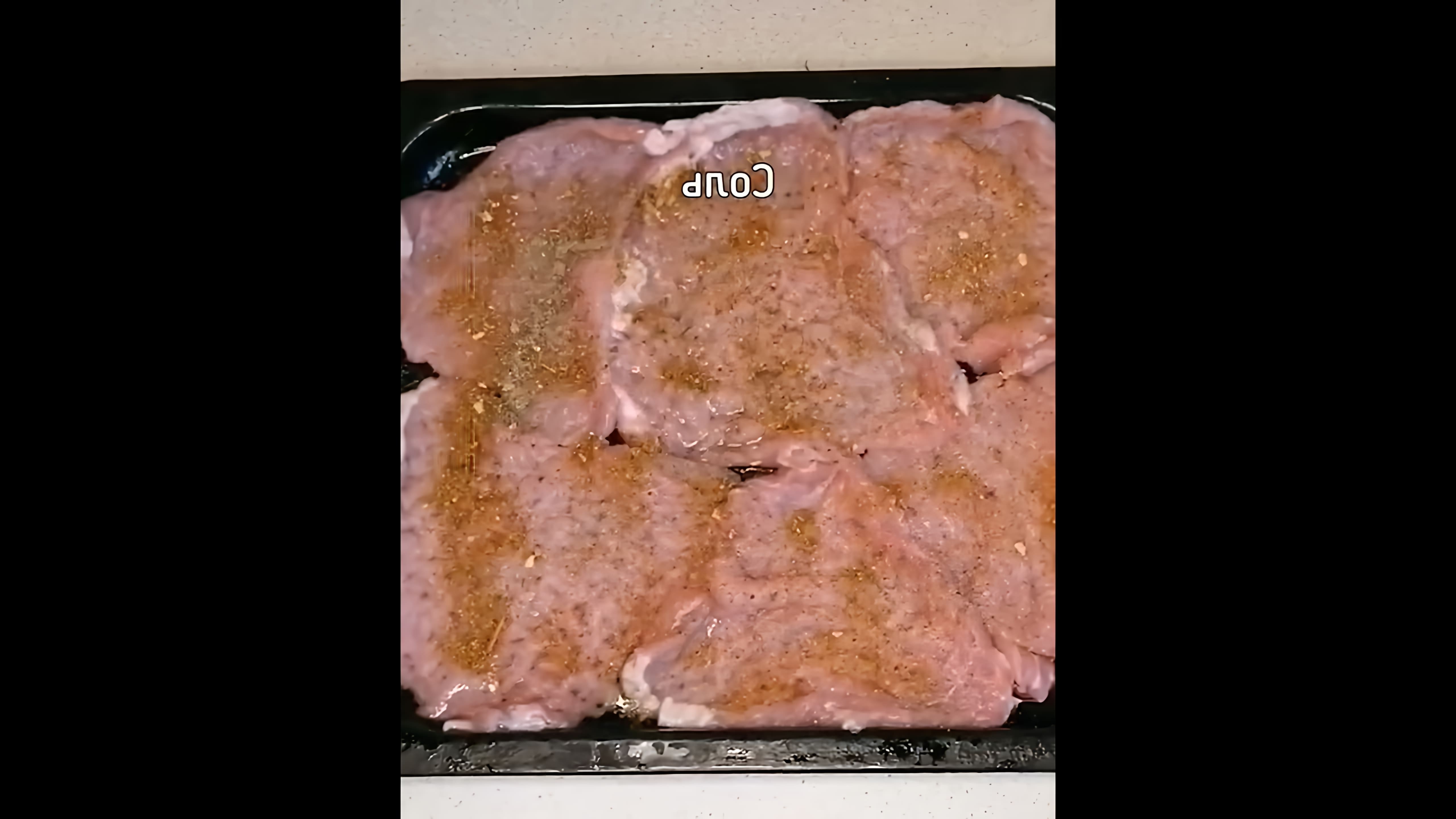 В этом видео-ролике будет показан рецепт приготовления отбивных из свинины в духовке