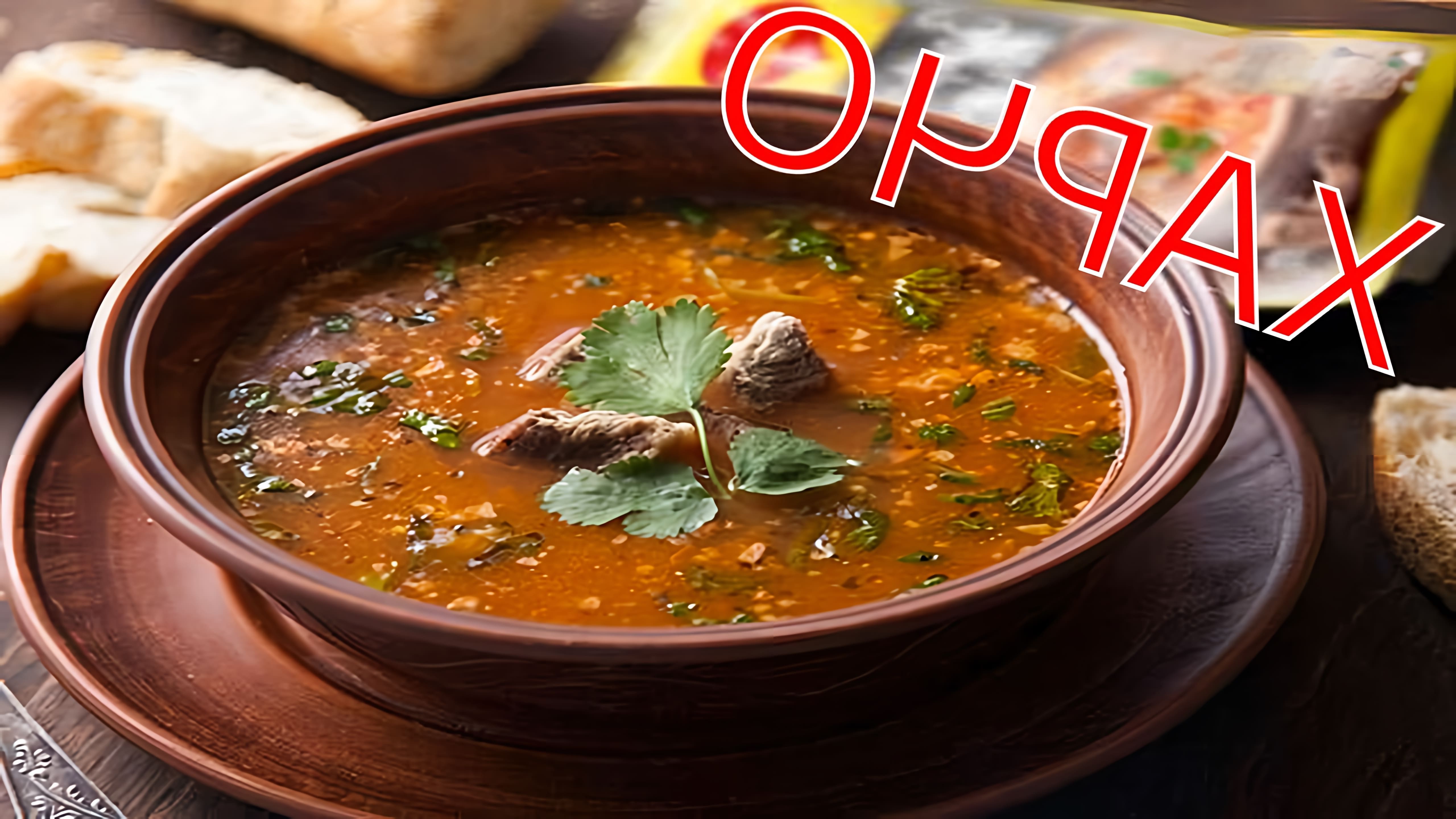 В этом видео показан классический грузинский рецепт супа харчо