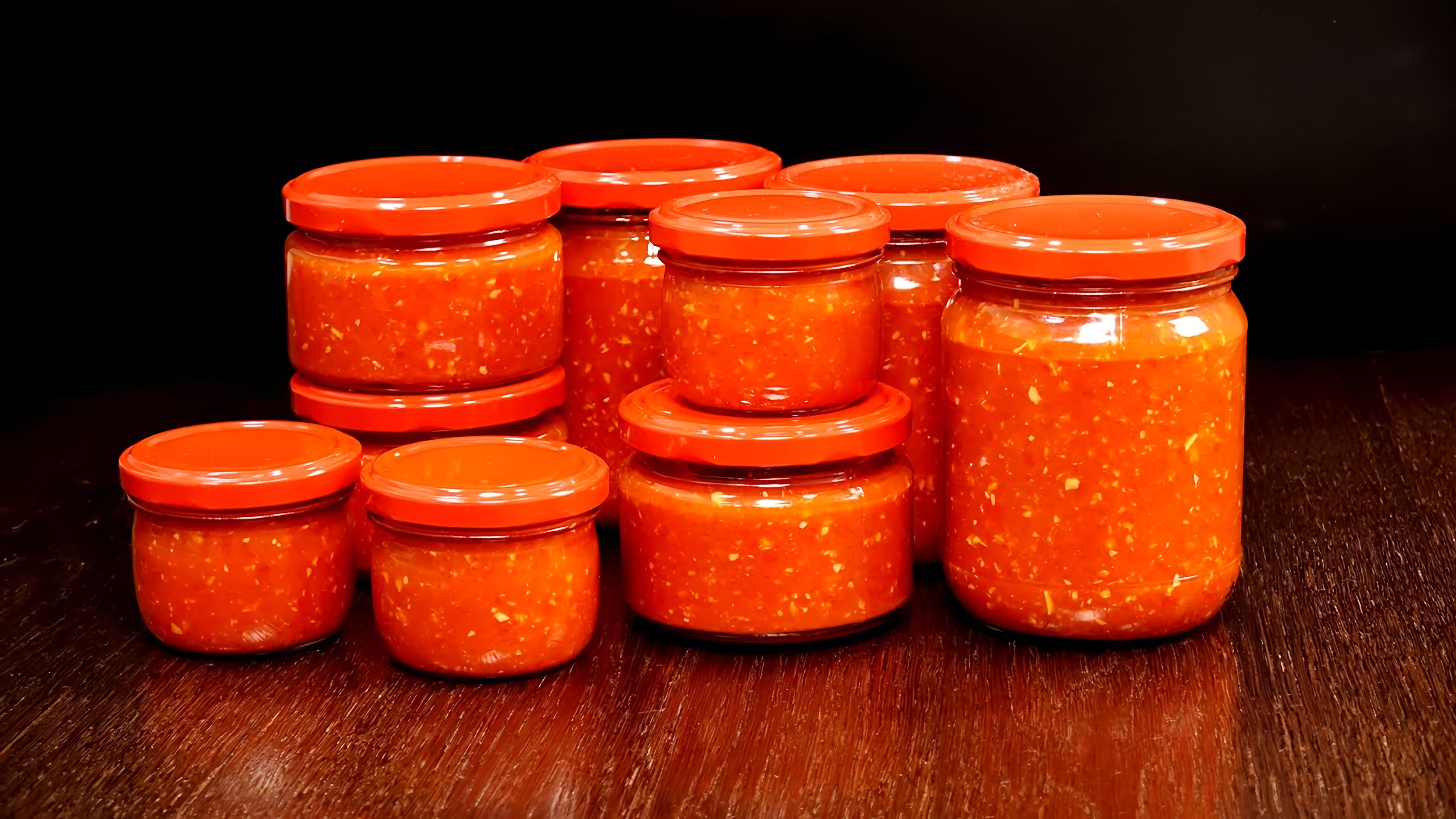 Видео рецепты для 5 различных домашних соусов аджика на зиму
